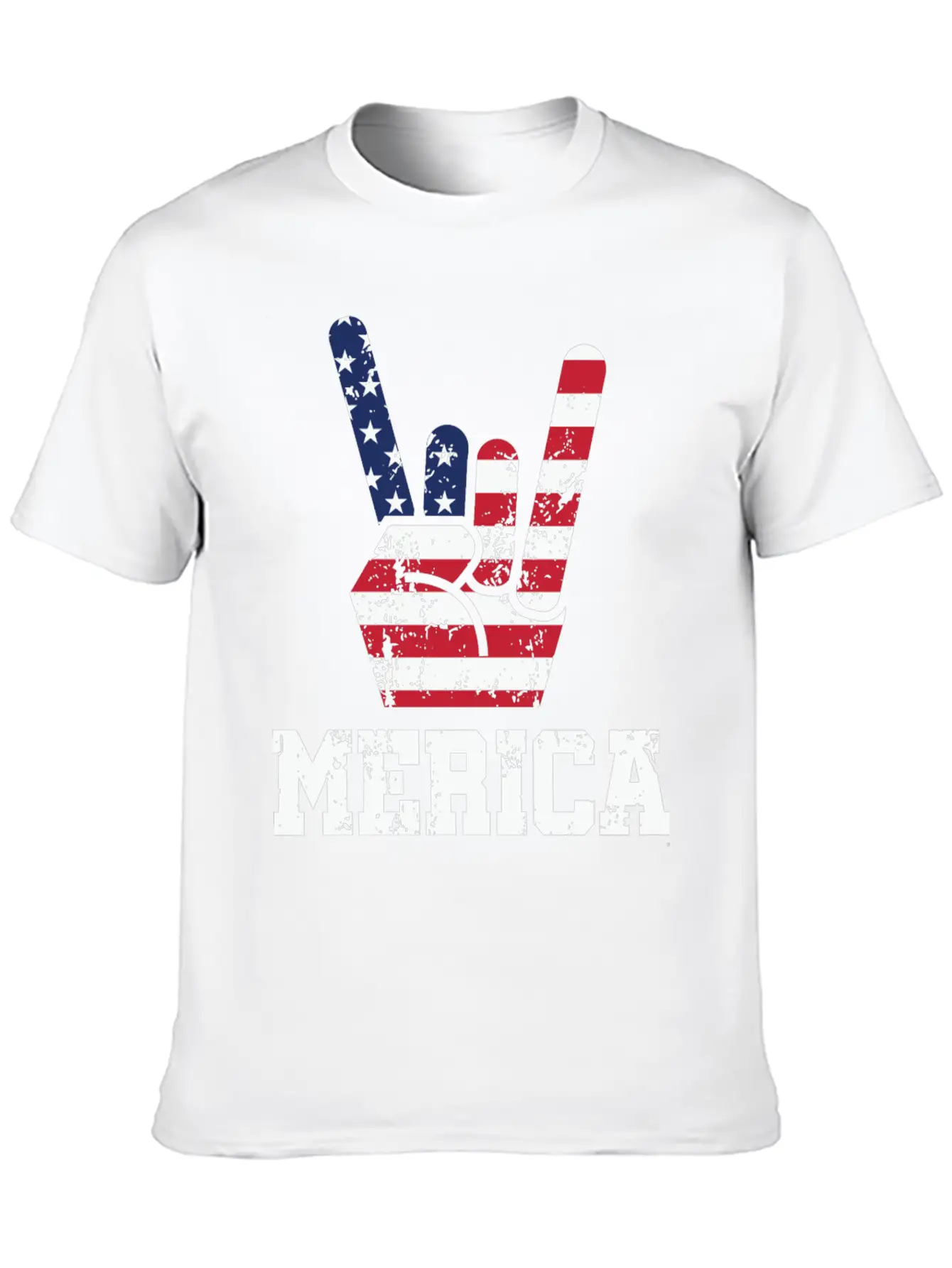 It's America Not Merican't. Funny Usa Patriot Basic Graphic T-Shirt – Daily Comfort In Soft Cotton