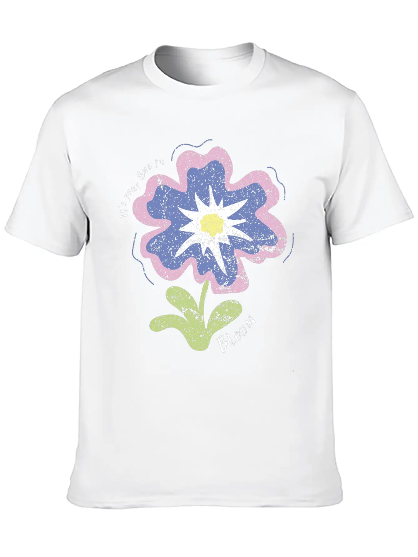 Its Your Time To Bloom Basic Graphic T-Shirt – Daily Comfort In Soft Cotton