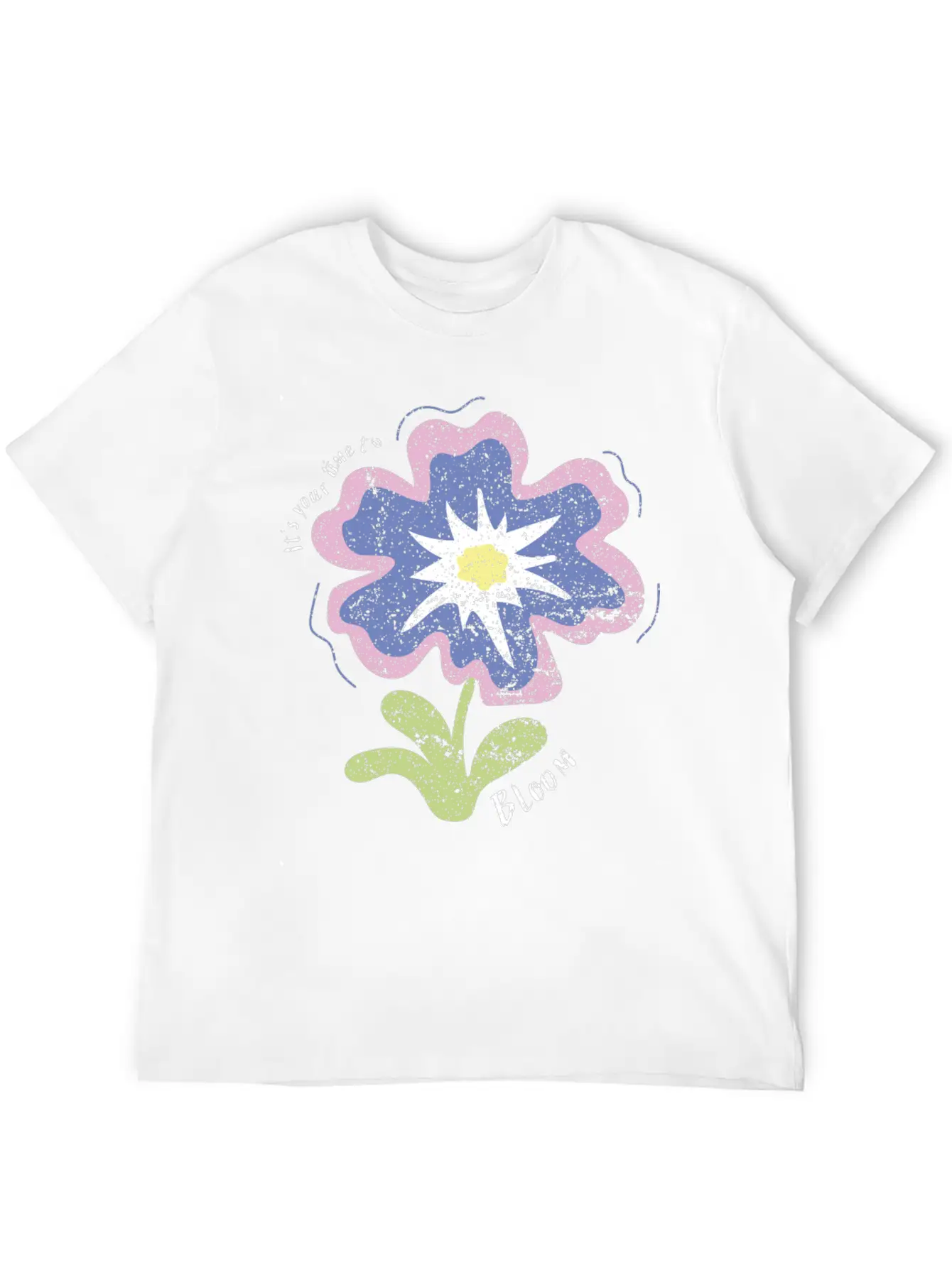 Its Your Time To Bloom Basic Graphic T-Shirt – Daily Comfort In Soft Cotton