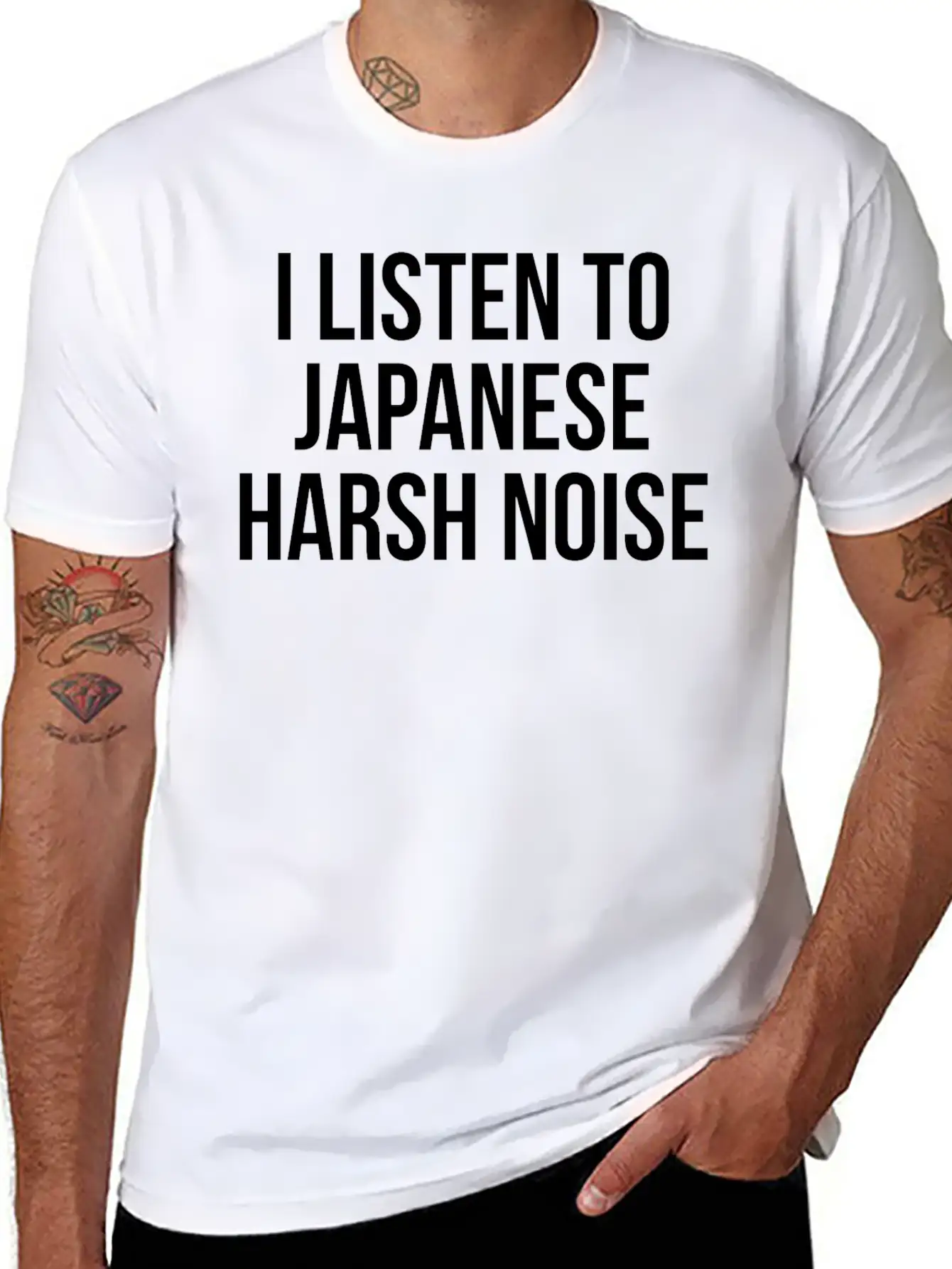Japanese Harsh Noise Music Noise Fans Basic Graphic T-Shirt – Daily Comfort In Soft Cotton