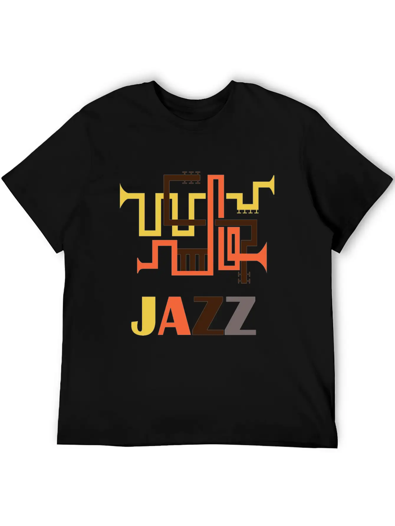 Jazz Music Simple Everyday Graphic Tee – Lightweight Summer Wear