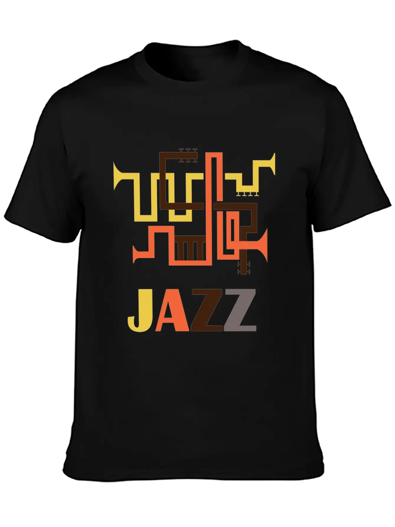 Jazz Music Simple Everyday Graphic Tee – Lightweight Summer Wear