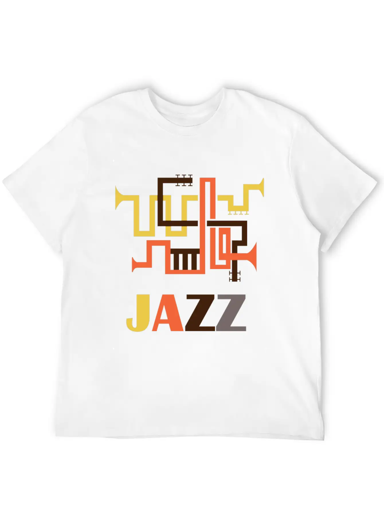 Jazz Music Simple Everyday Graphic Tee – Lightweight Summer Wear