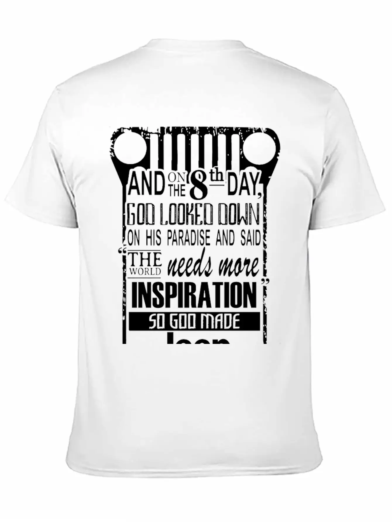 Jeep - The World Needs More Inspiration Stylish Everyday T-Shirt – Unisex Basic Cotton Tee