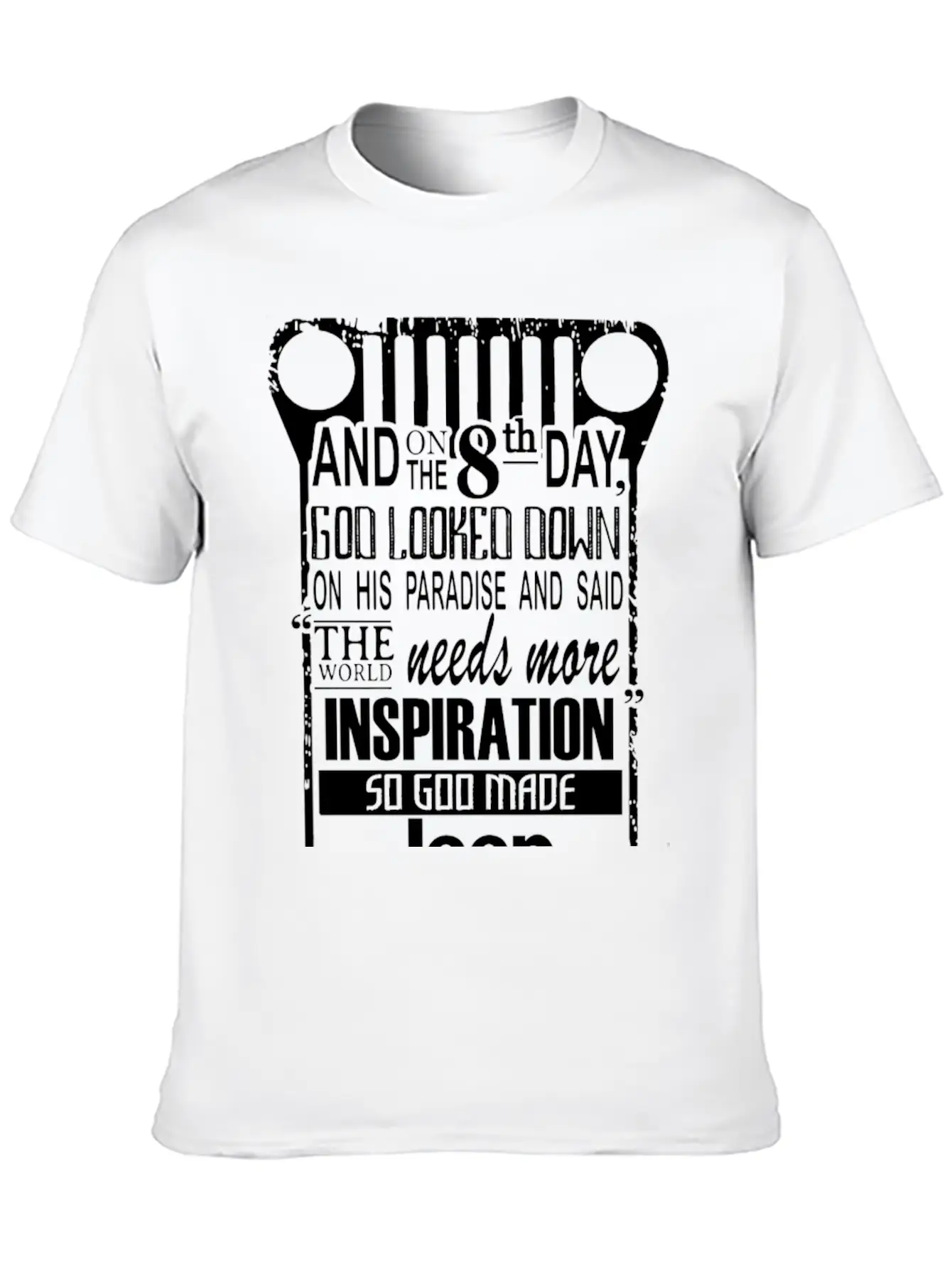 Jeep - The World Needs More Inspiration Stylish Everyday T-Shirt – Unisex Basic Cotton Tee