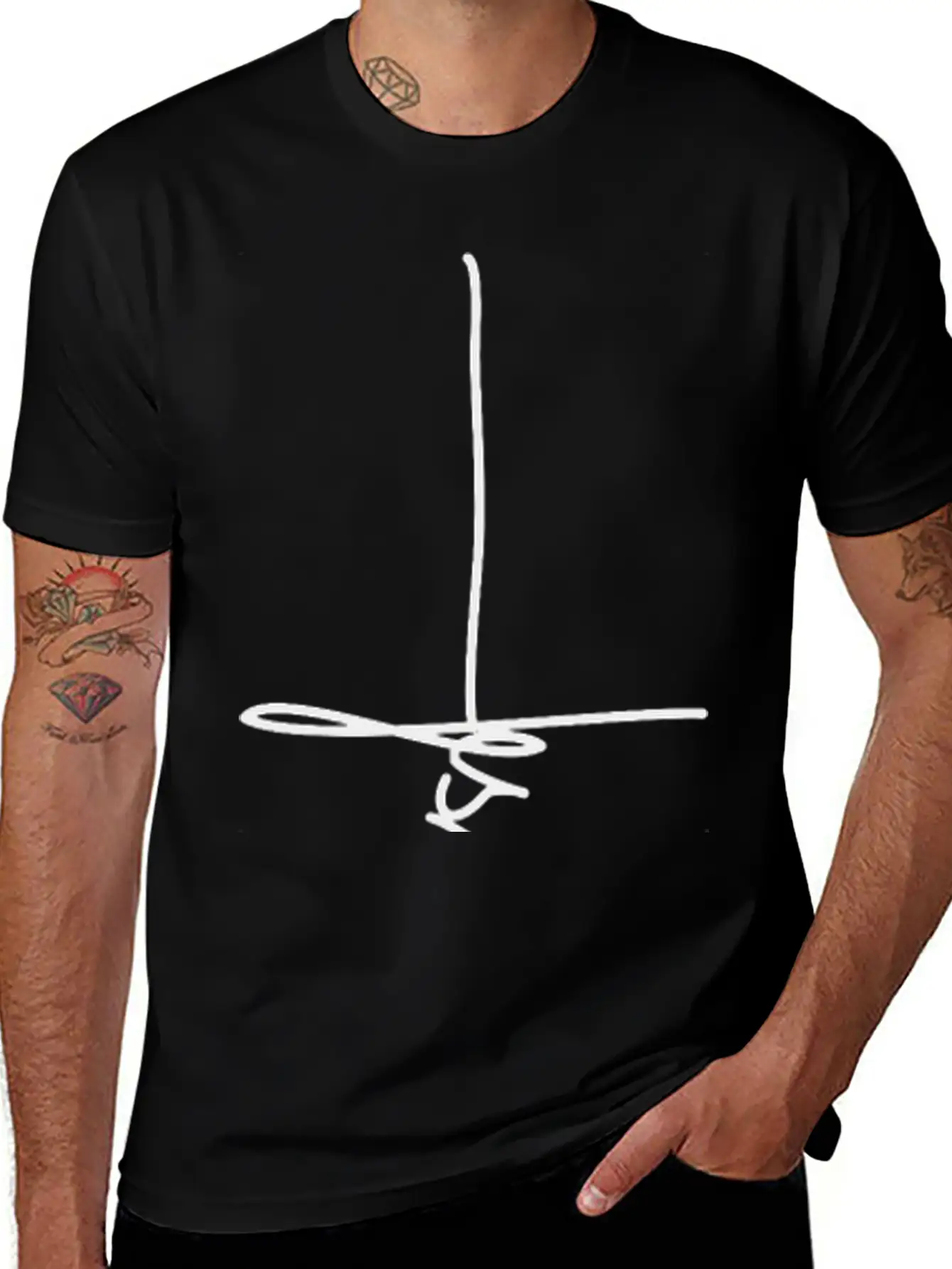 Jesus Cross Simple Everyday Graphic Tee – Lightweight Summer Wear