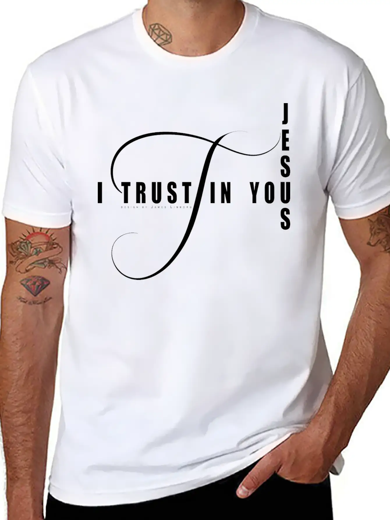 Jesus I Trust In You Stylish Everyday T-Shirt – Unisex Basic Cotton Tee