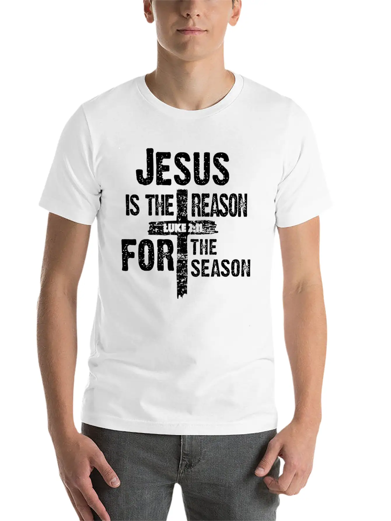 Jesus Is The Reason For The Season Basic Graphic T-Shirt – Daily Comfort In Soft Cotton