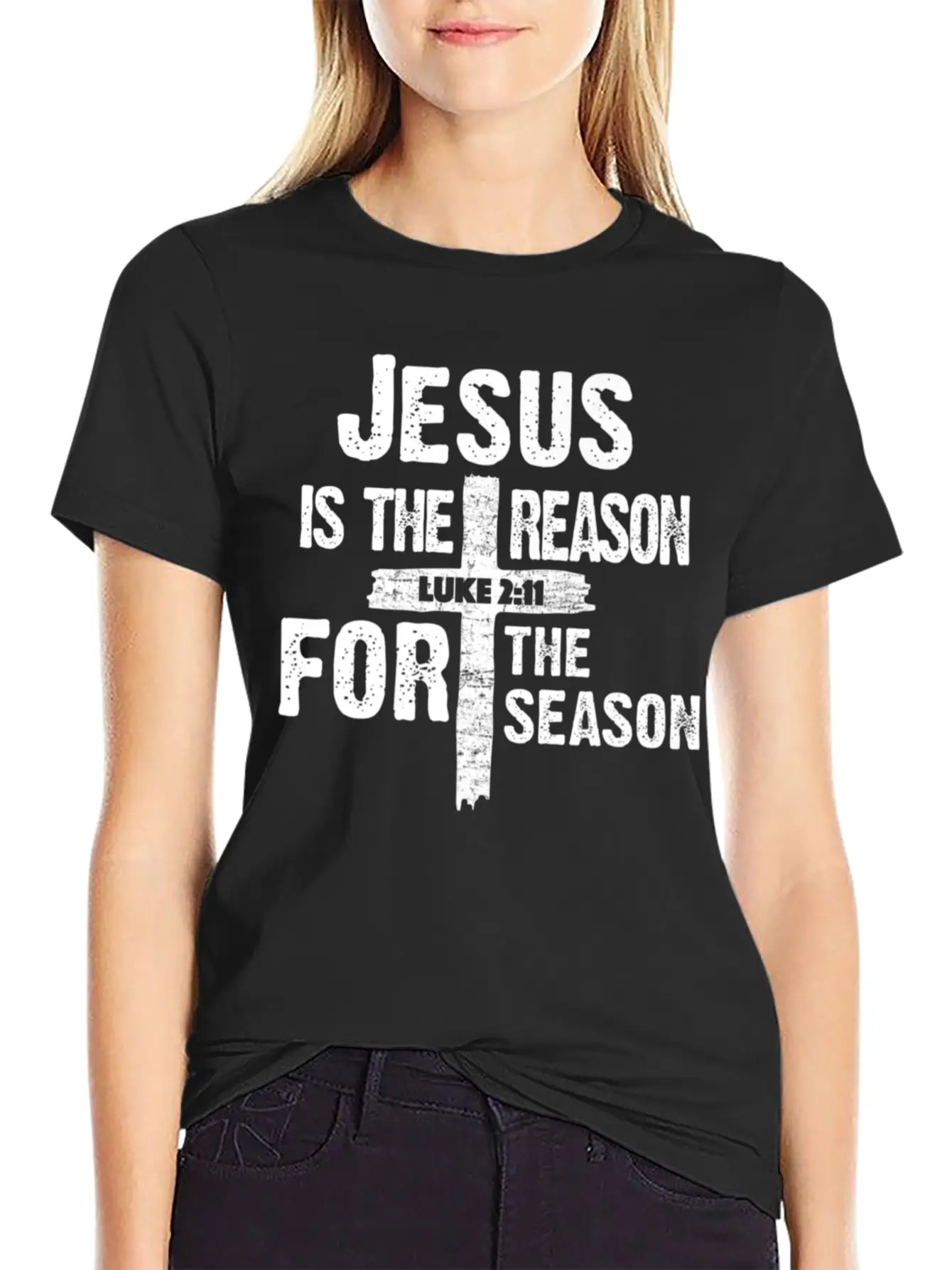Jesus Is The Reason For The Season Basic Graphic T-Shirt – Daily Comfort In Soft Cotton