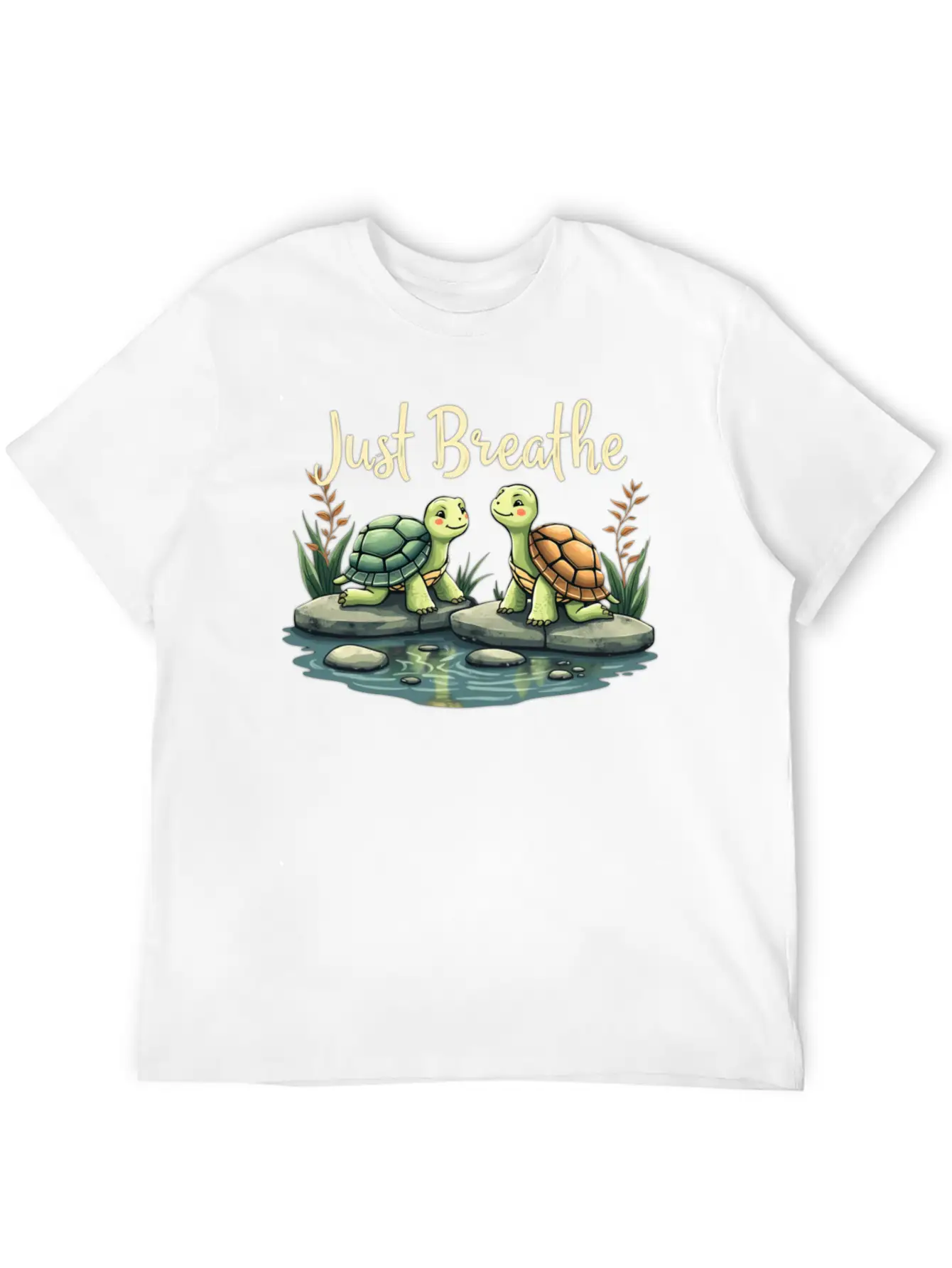 Just Breathe Classic Cotton Tee – Unisex Comfort For Any Season