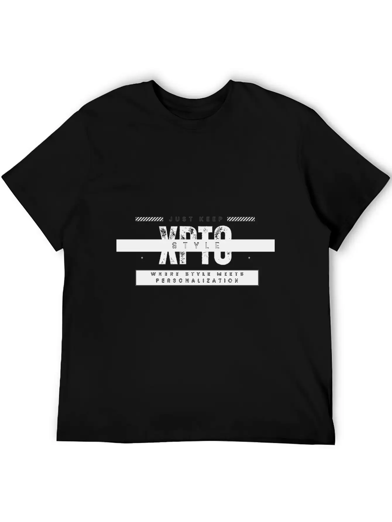 JUST KEEP XPTO STYLE DESIGN: Elevate Your Wardrobe Relaxed Everyday Tee – Lightweight And Durable Cotton