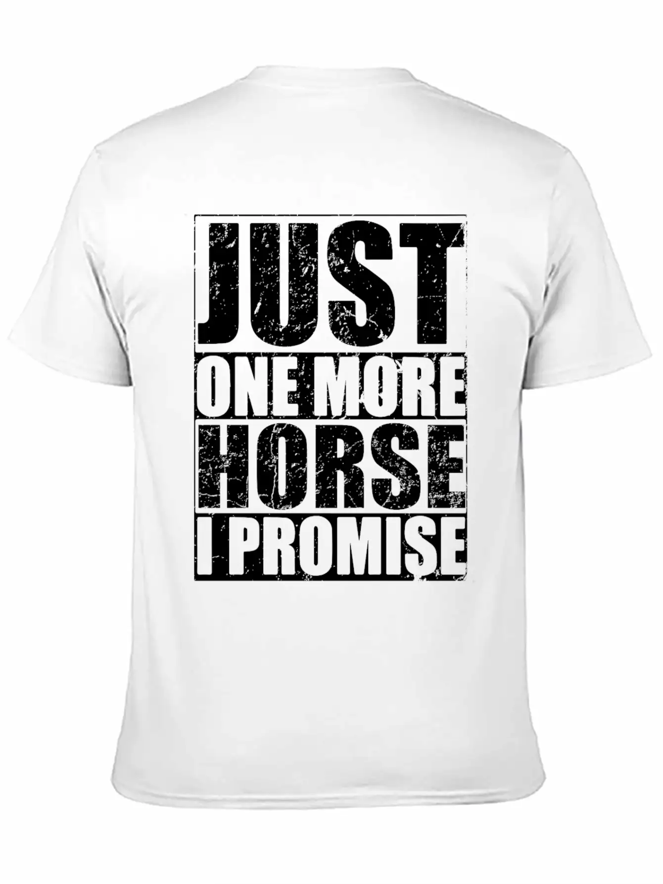 Just One More Horse Basic Graphic T-Shirt – Daily Comfort In Soft Cotton