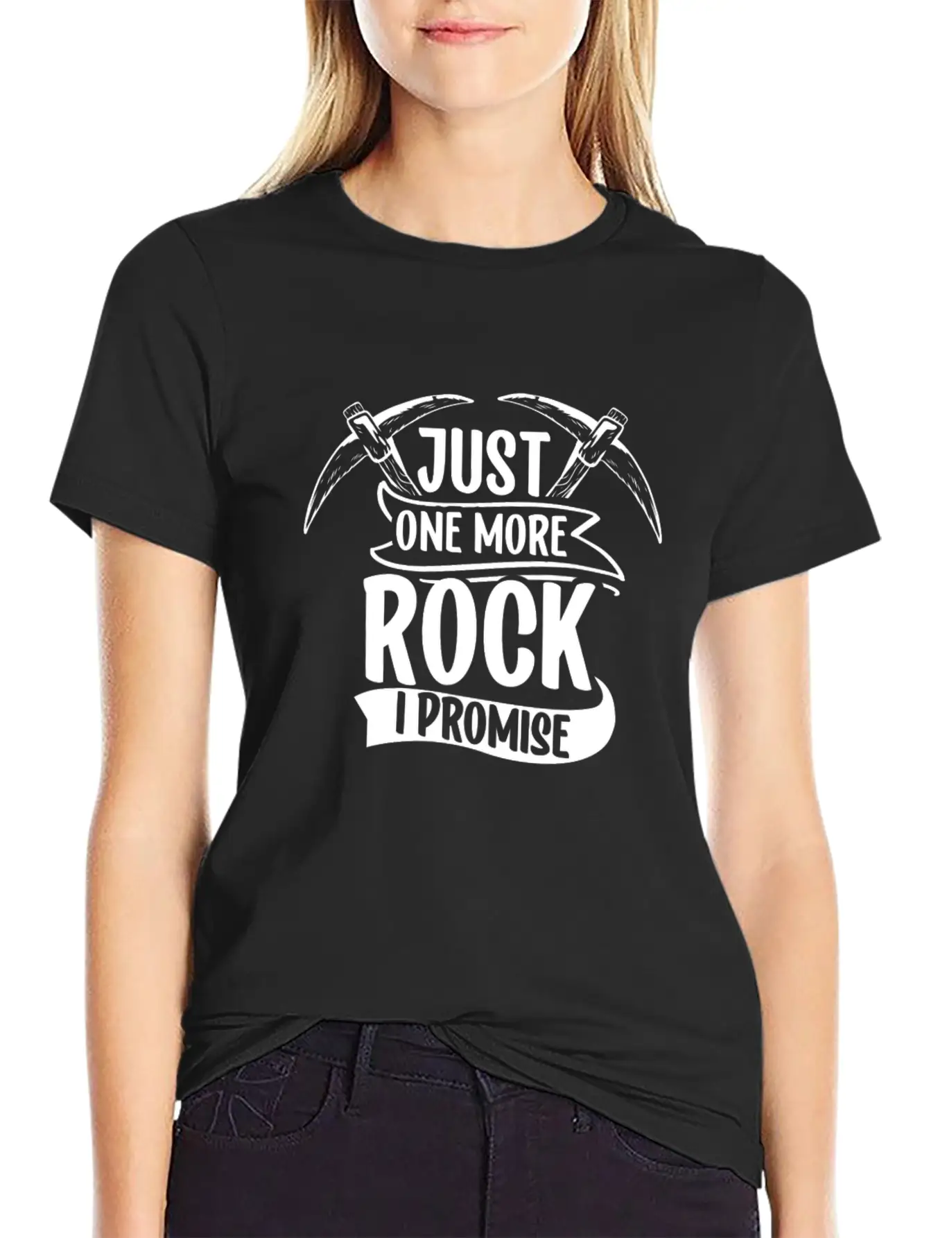 Just One More Rock I Promise Geologist Geology Job Basic Graphic T-Shirt – Daily Comfort In Soft Cotton