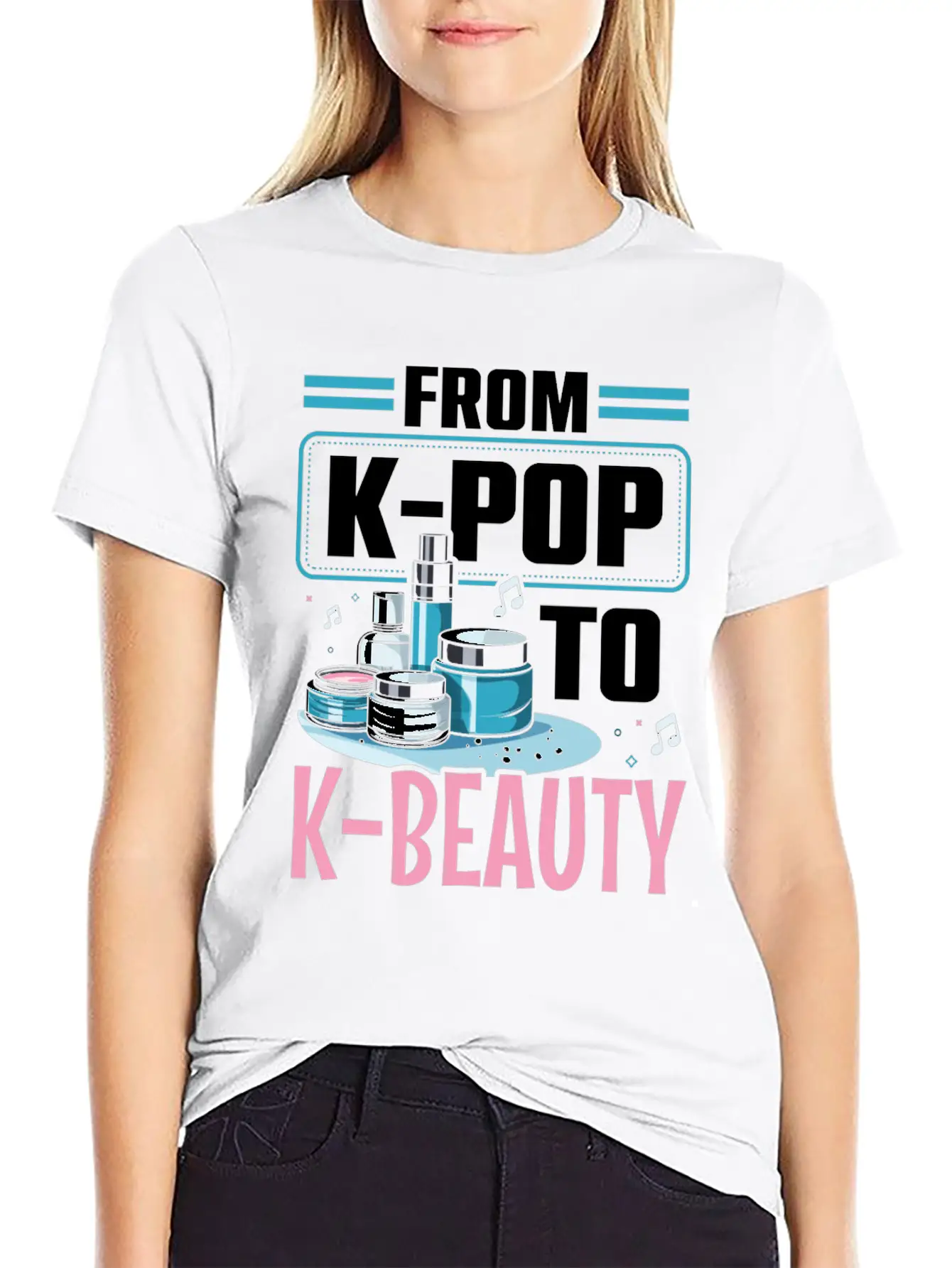 K-Beauty Skincare Oppa Korean Beauty South Korea Basic Graphic T-Shirt – Daily Comfort In Soft Cotton