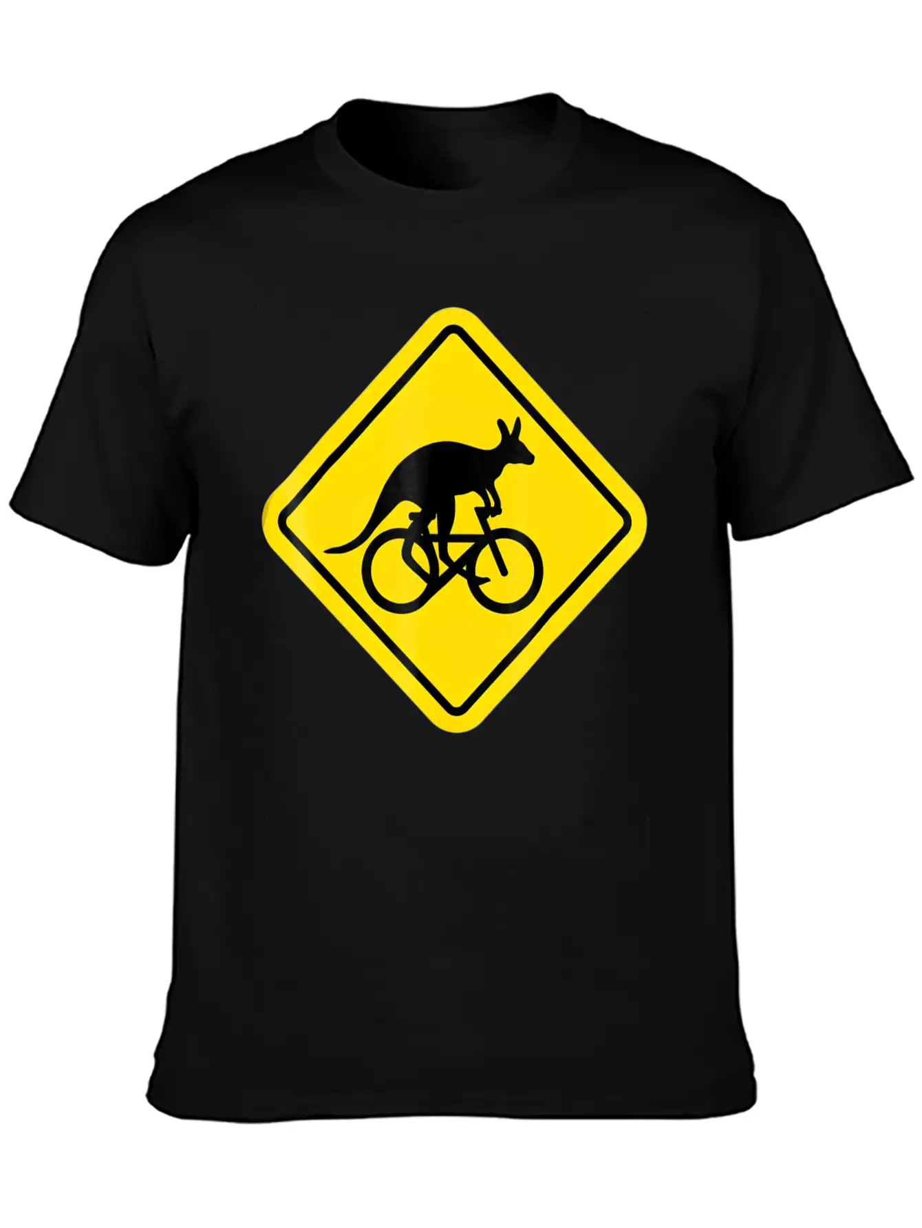 Kangaroo Riding Bicycle TShirt Funny Australia Classic Cotton Tee – Unisex Comfort For Any Season