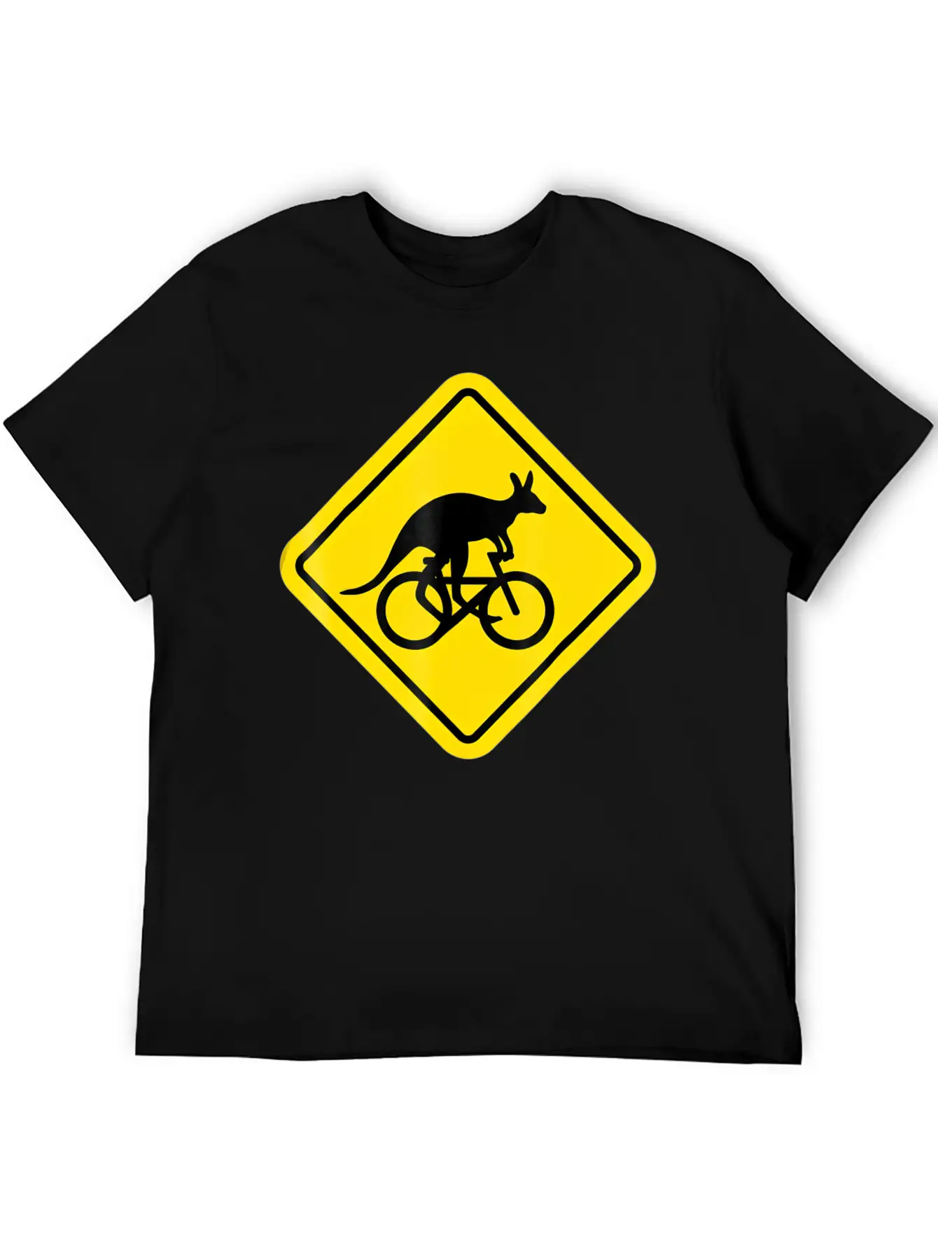 Kangaroo Riding Bicycle TShirt Funny Australia Classic Cotton Tee – Unisex Comfort For Any Season