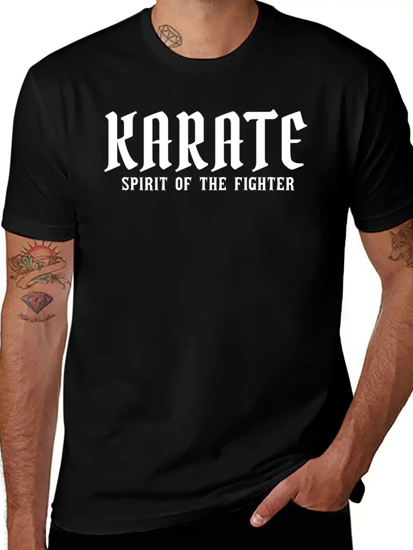 Karate Spirit Casual Graphic T-Shirt – Simple And Comfortable Daily Wear