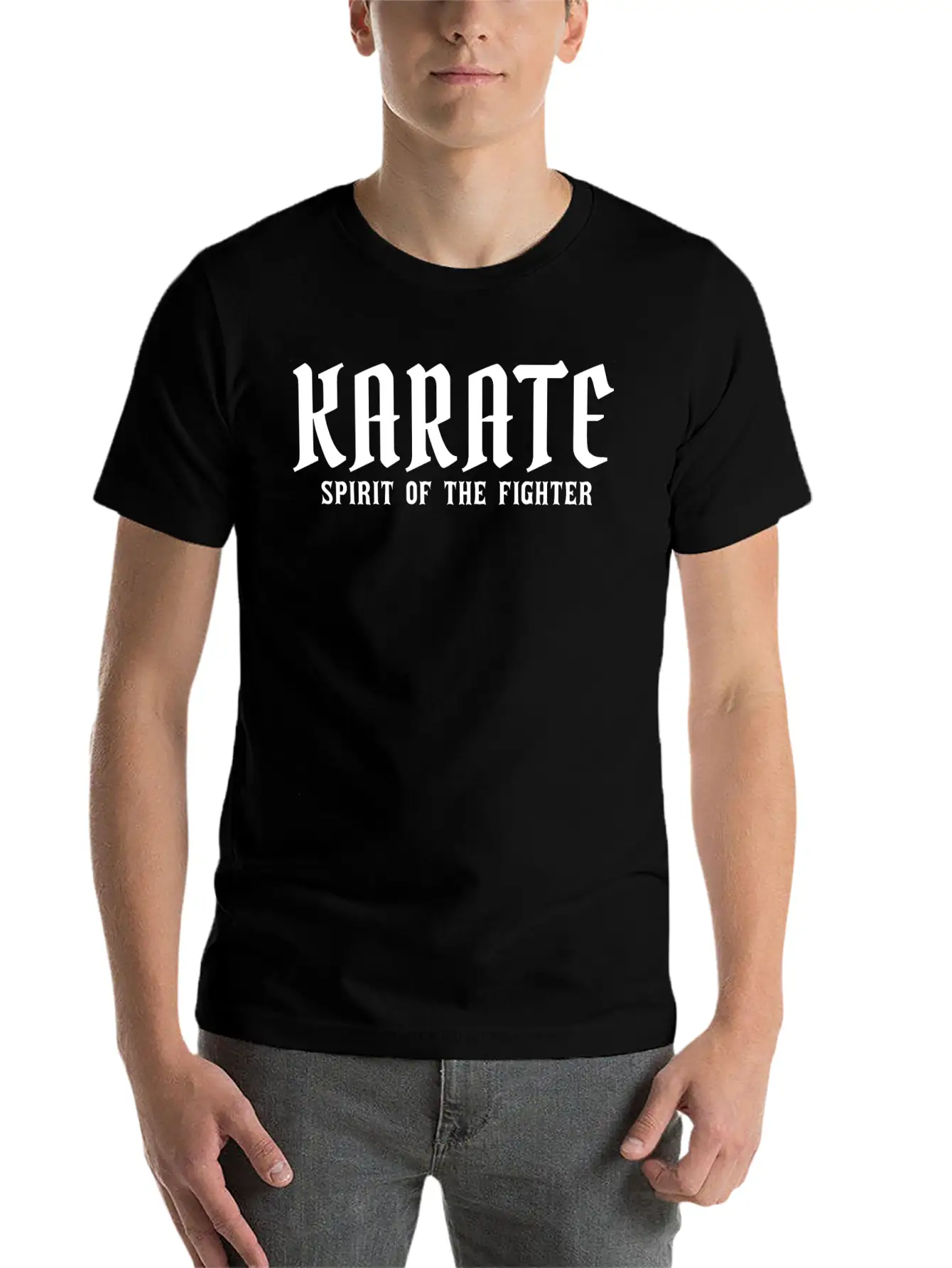Karate Spirit Casual Graphic T-Shirt – Simple And Comfortable Daily Wear