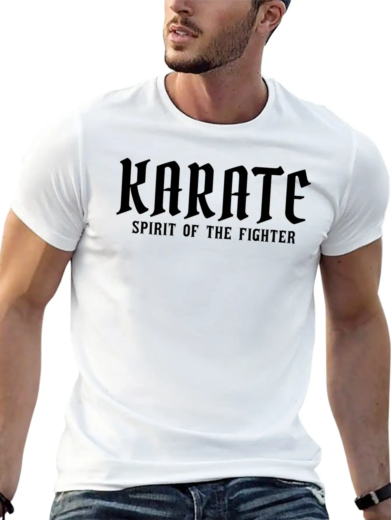 Karate Spirit Casual Graphic T-Shirt – Simple And Comfortable Daily Wear