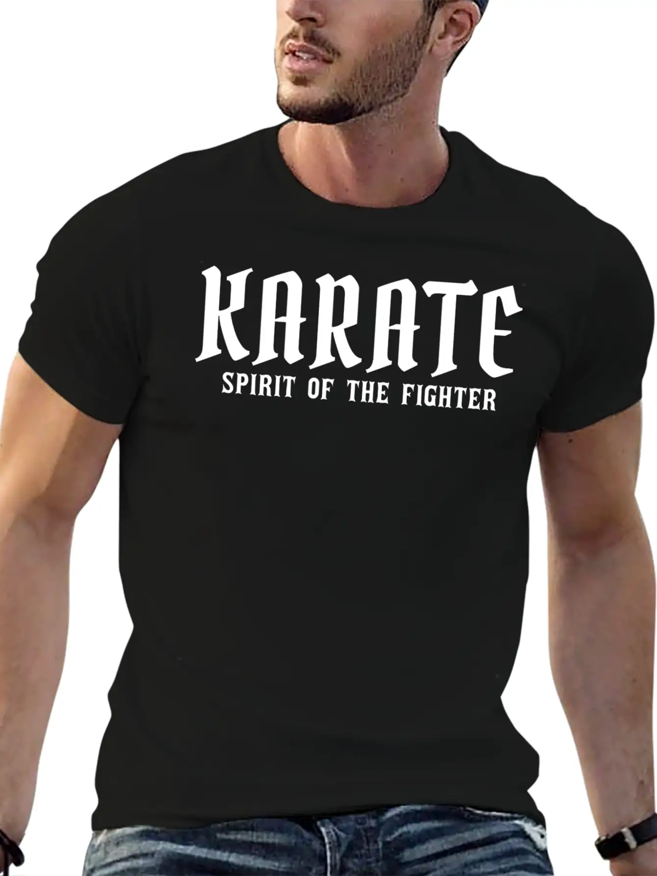 Karate Spirit Casual Graphic T-Shirt – Simple And Comfortable Daily Wear