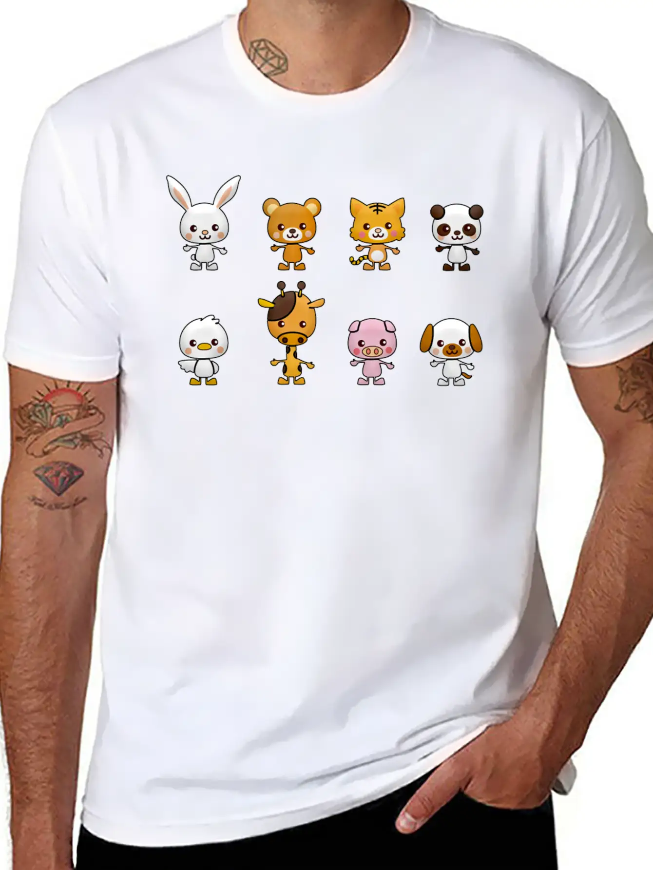 Kawaii Basic Graphic T-Shirt – Daily Comfort In Soft Cotton