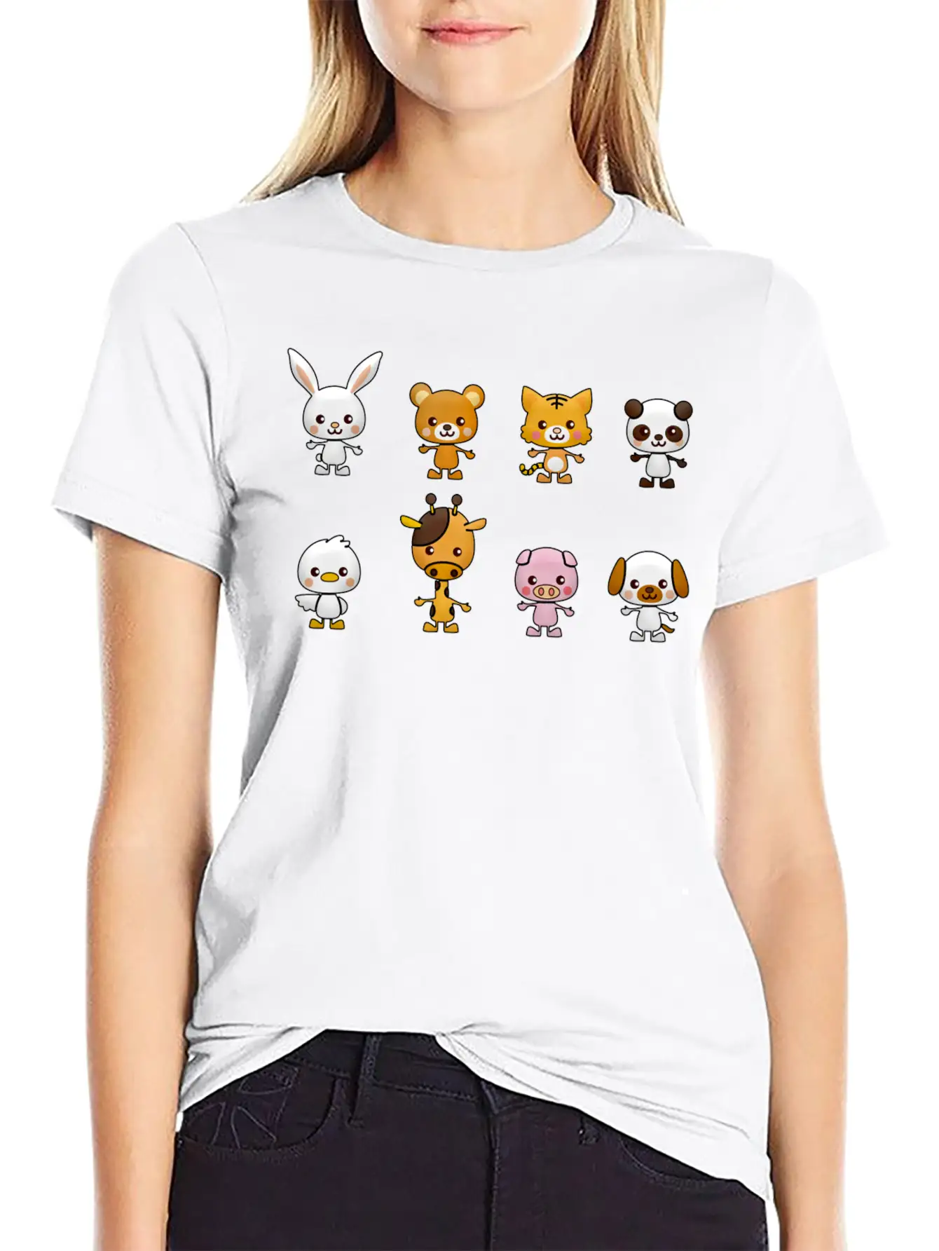 Kawaii Basic Graphic T-Shirt – Daily Comfort In Soft Cotton