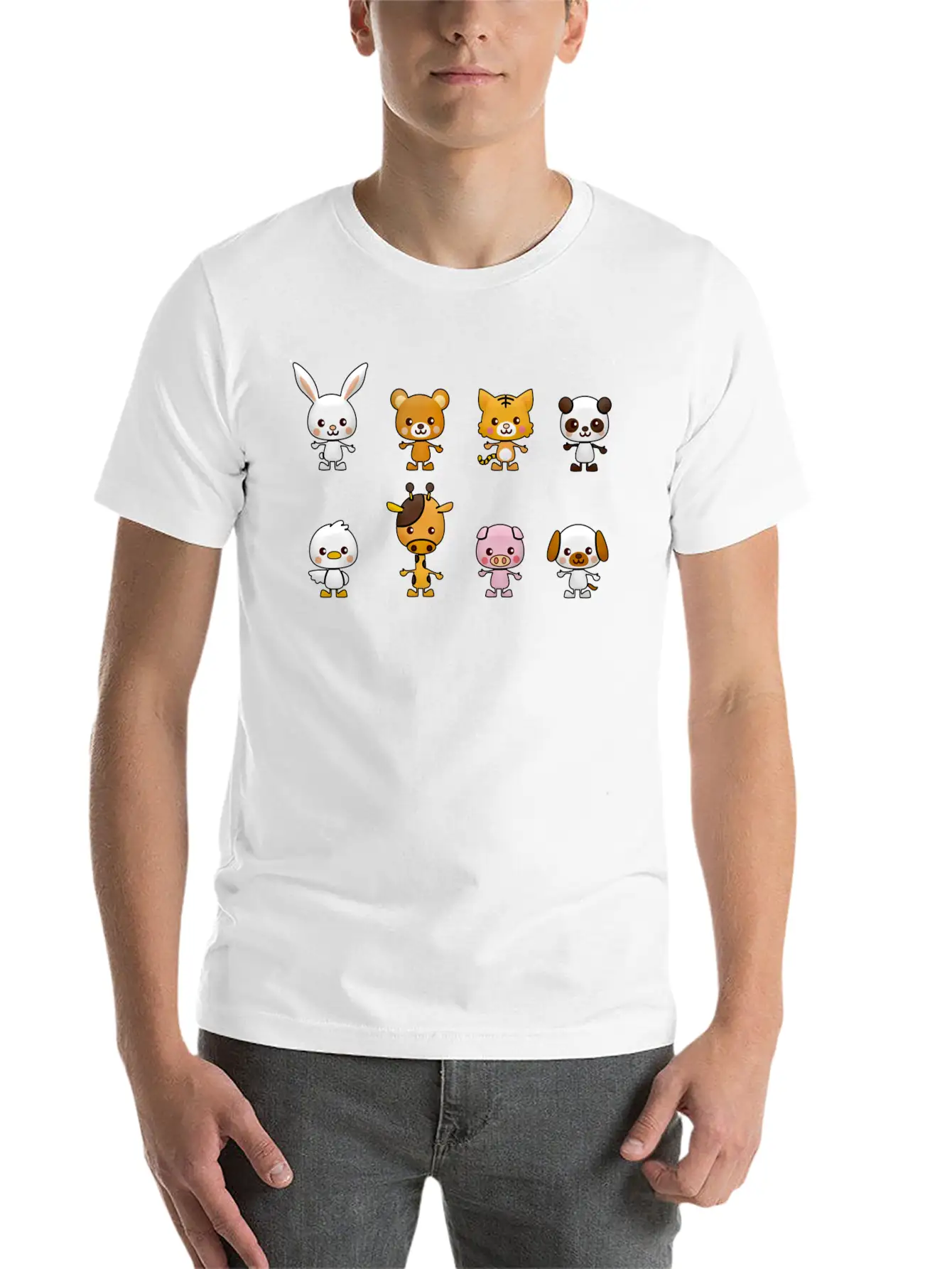 Kawaii Basic Graphic T-Shirt – Daily Comfort In Soft Cotton