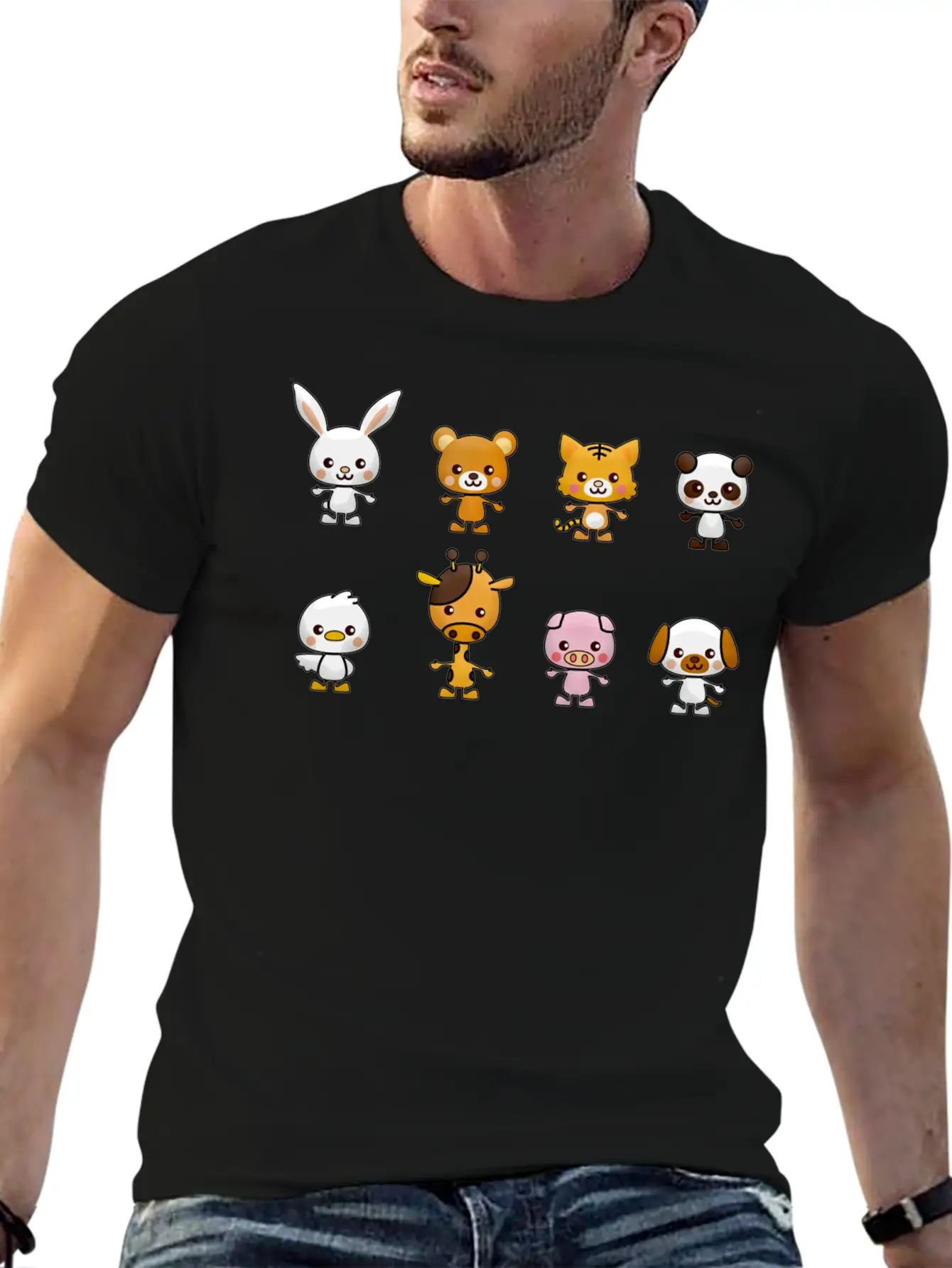 Kawaii Basic Graphic T-Shirt – Daily Comfort In Soft Cotton