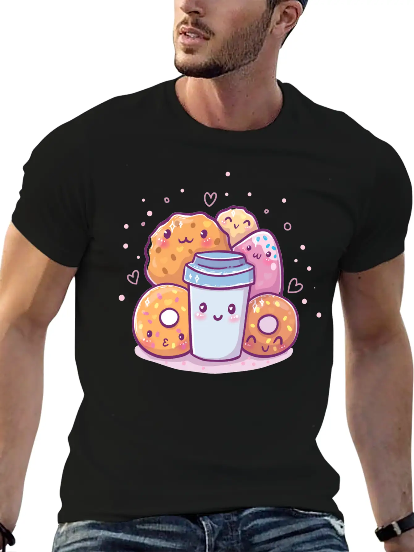 Kawaii Sweets Basic Graphic T-Shirt – Daily Comfort In Soft Cotton