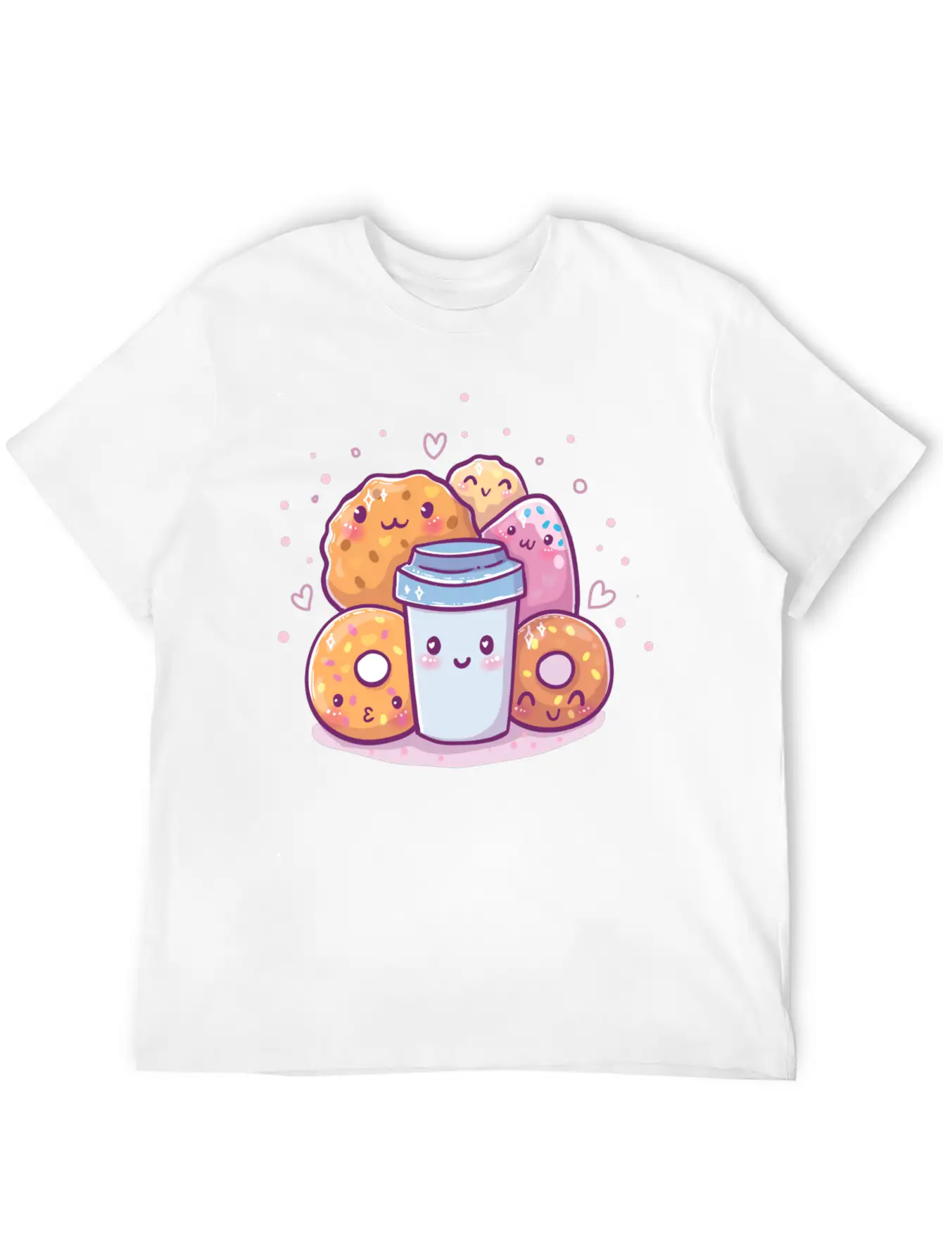 Kawaii Sweets Basic Graphic T-Shirt – Daily Comfort In Soft Cotton
