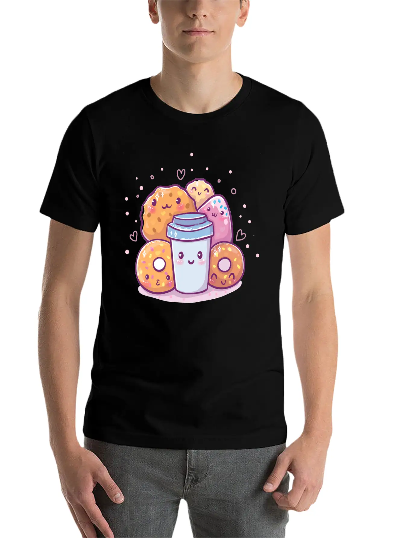 Kawaii Sweets Basic Graphic T-Shirt – Daily Comfort In Soft Cotton