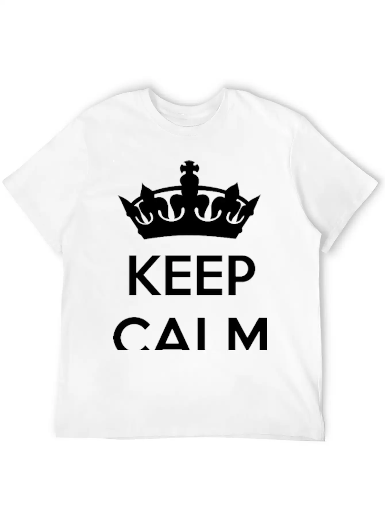 Keep Calm And Add Your Text Basic Graphic T-Shirt – Daily Comfort In Soft Cotton