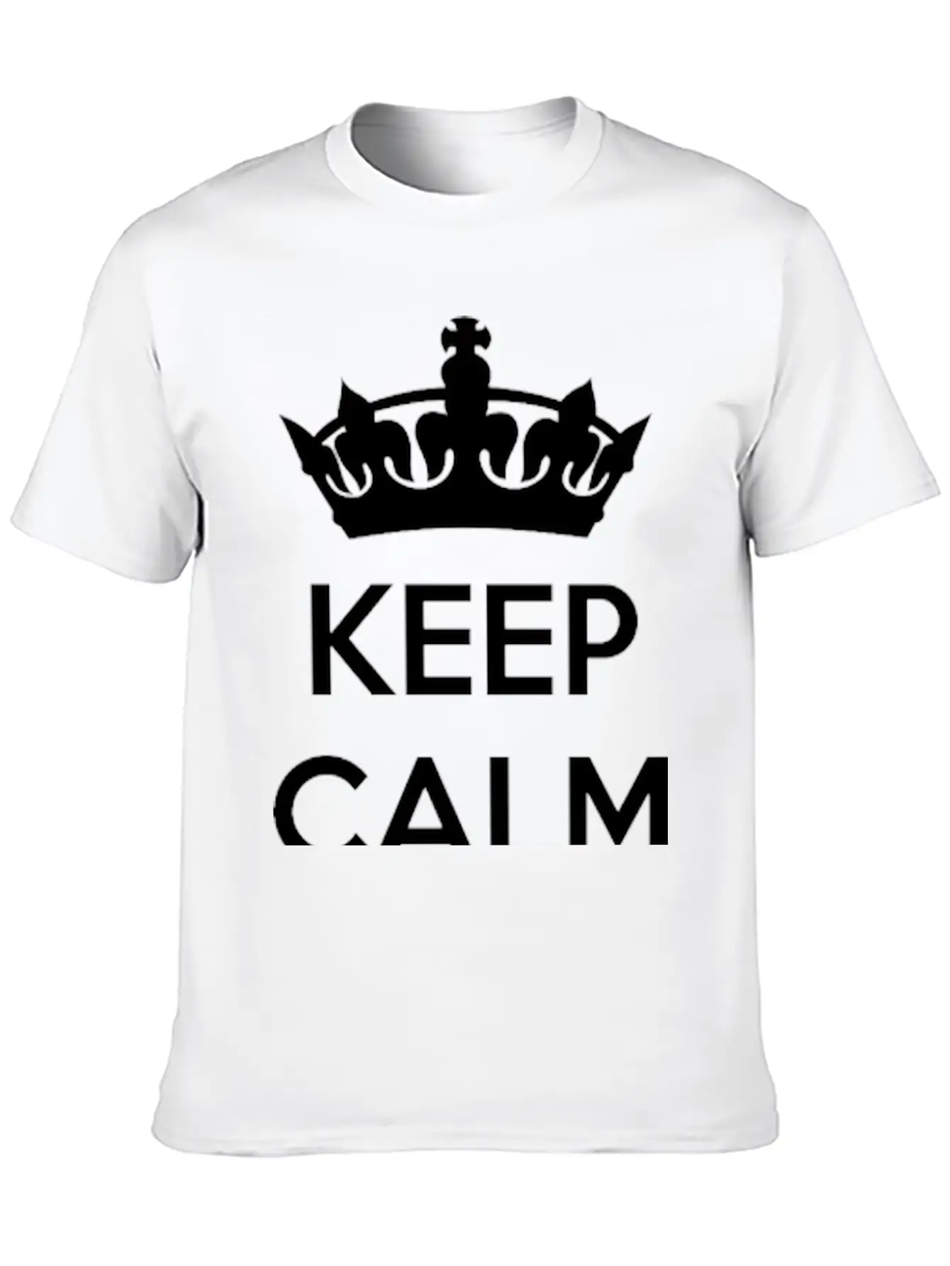 Keep Calm And Add Your Text Basic Graphic T-Shirt – Daily Comfort In Soft Cotton