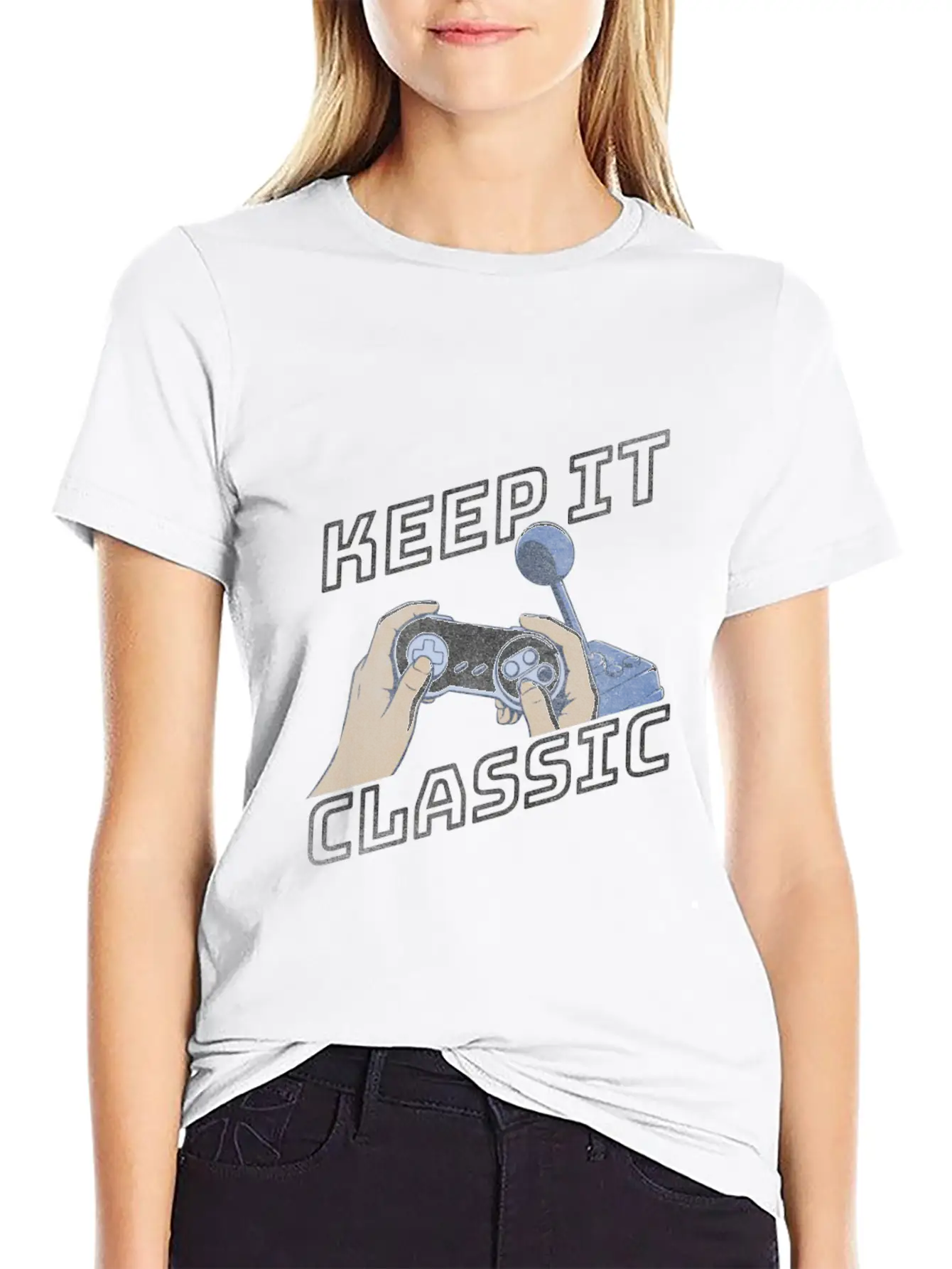 Keep It Classic Gaming Lightweight Cotton T-Shirt – Daily Comfort Graphic Shirt