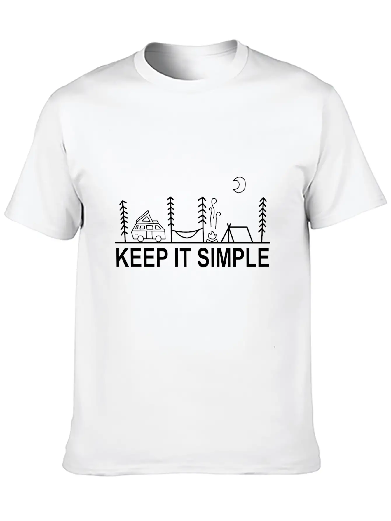 Keep It Simple Boho Chic Bohemian Style Gift Unisex Casual T-Shirt – Clean Design For Daily Comfort