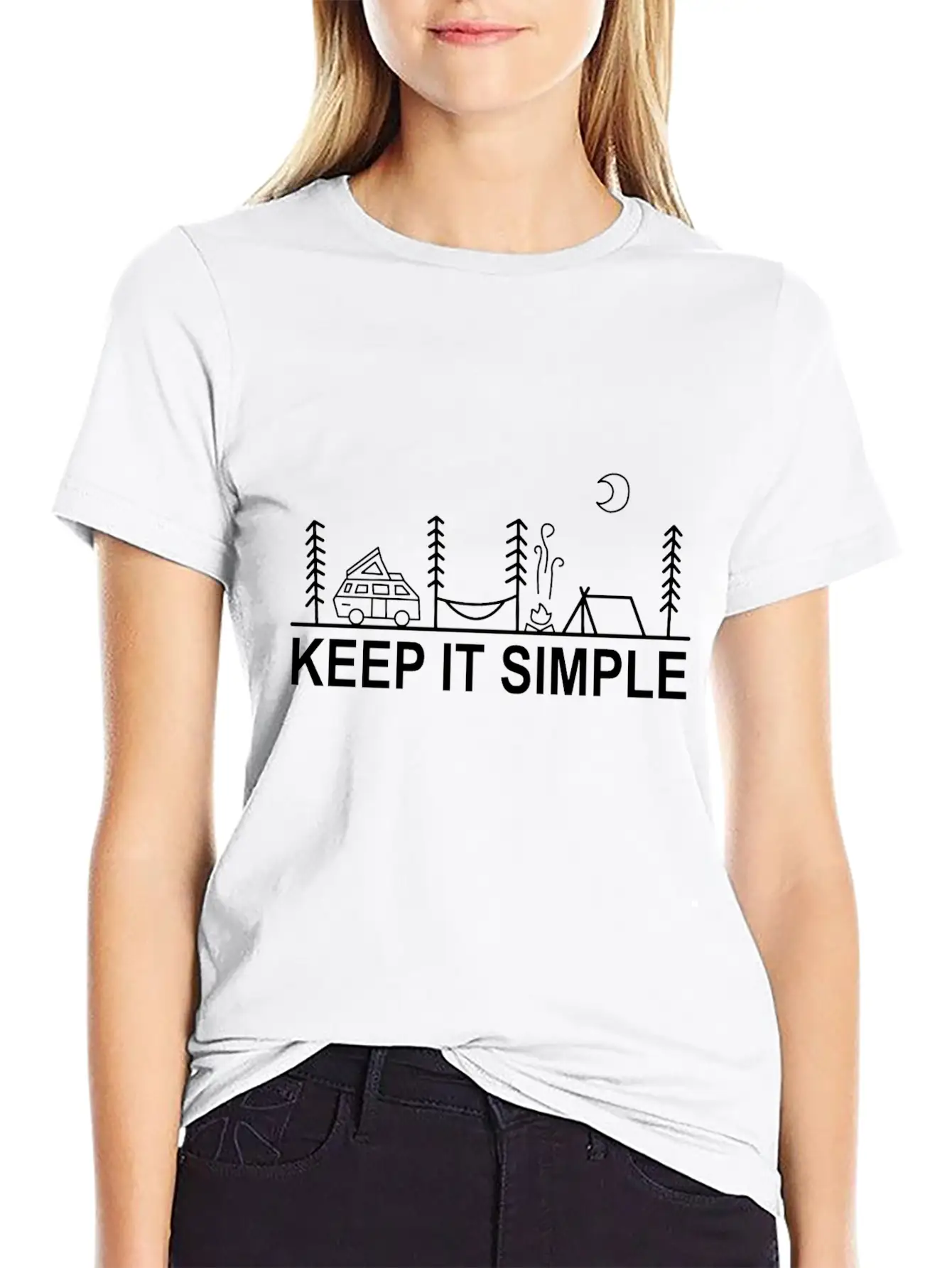 Keep It Simple Boho Chic Bohemian Style Gift Unisex Casual T-Shirt – Clean Design For Daily Comfort