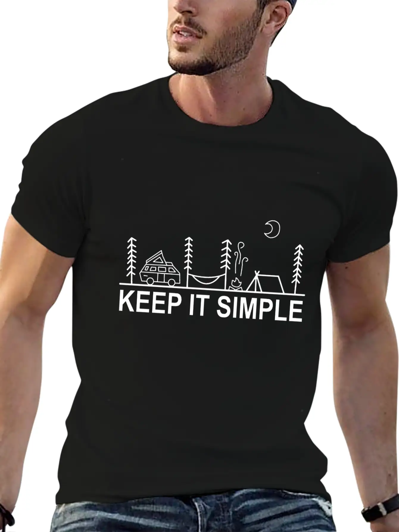Keep It Simple Boho Chic Bohemian Style Gift Unisex Casual T-Shirt – Clean Design For Daily Comfort