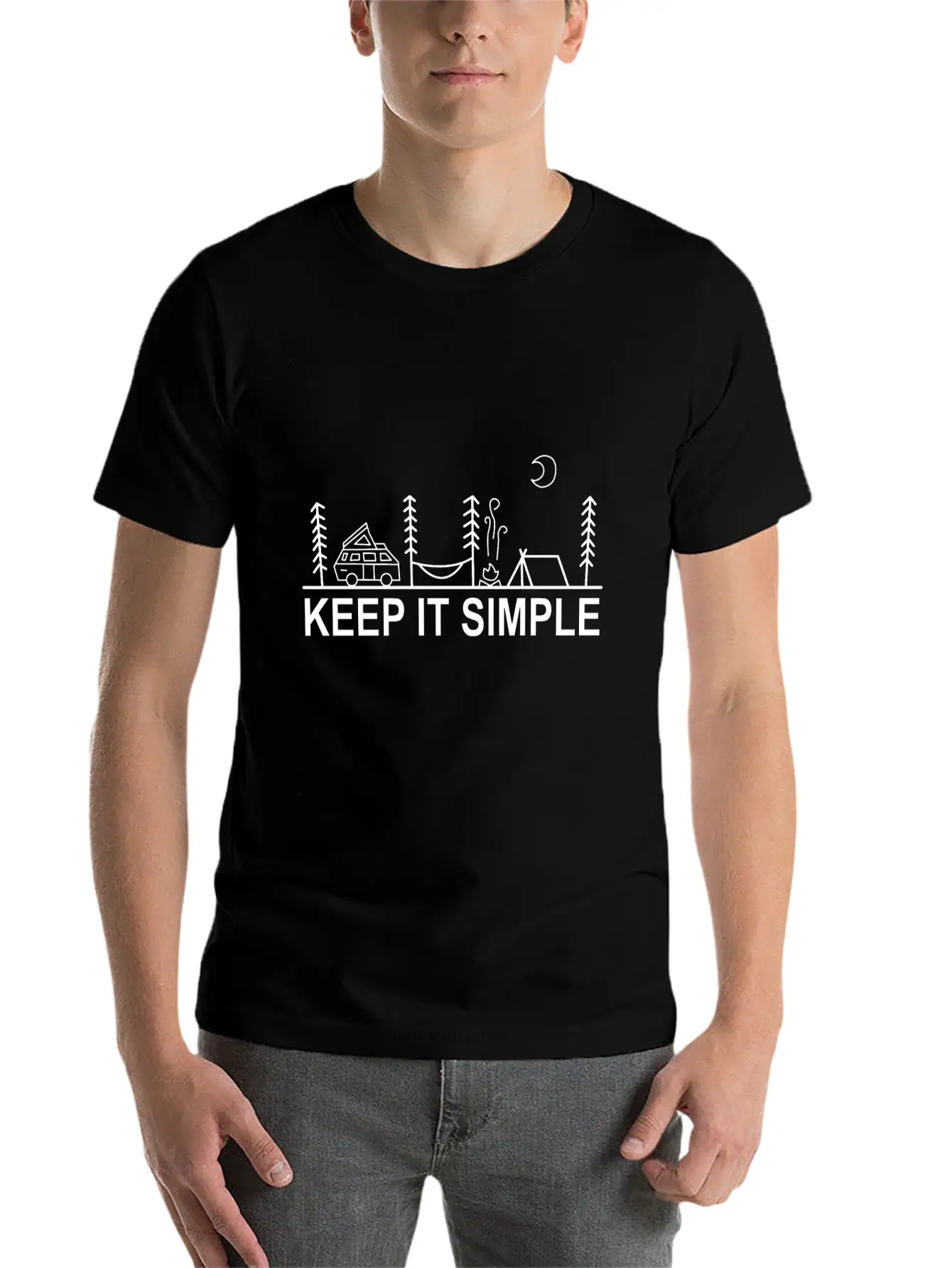 Keep It Simple Boho Chic Bohemian Style Gift Unisex Casual T-Shirt – Clean Design For Daily Comfort