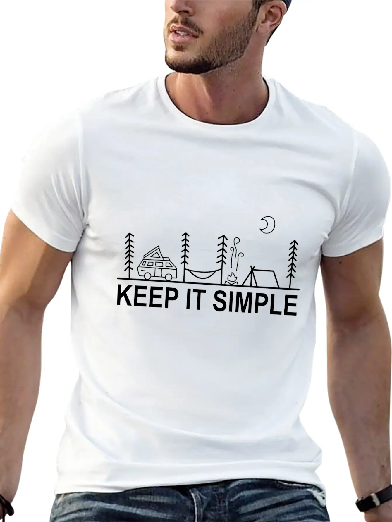Keep It Simple Boho Chic Bohemian Style Gift Unisex Casual T-Shirt – Clean Design For Daily Comfort