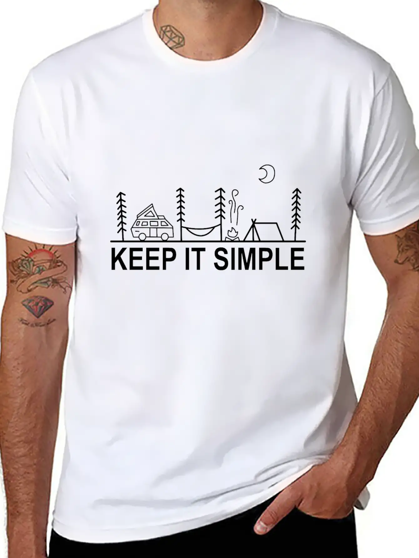 Keep It Simple Boho Chic Bohemian Style Gift Unisex Casual T-Shirt – Clean Design For Daily Comfort