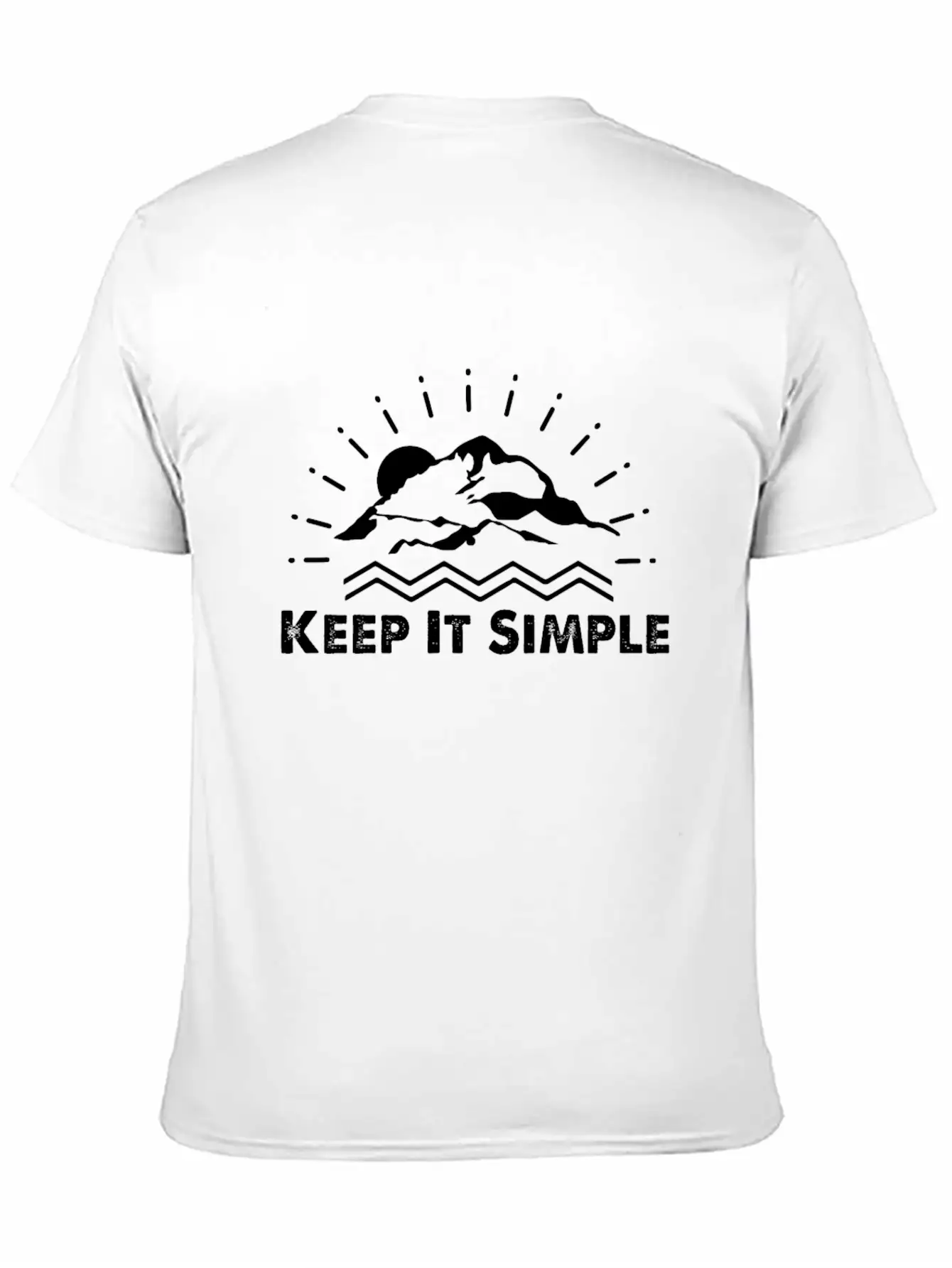 Keep It Simple Mountain Basic Graphic T-Shirt – Daily Comfort In Soft Cotton