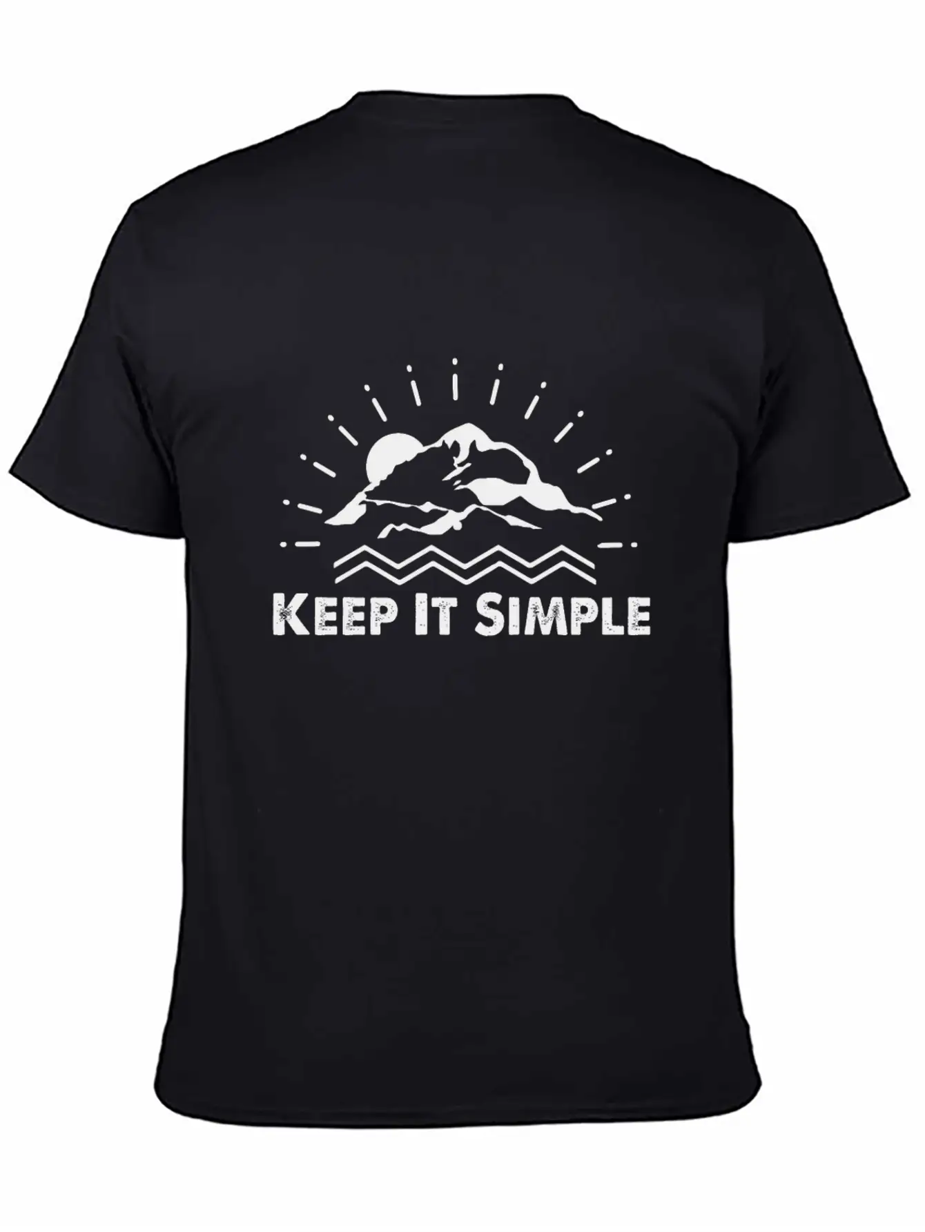 Keep It Simple Mountain Stylish Everyday T-Shirt – Unisex Basic Cotton Tee