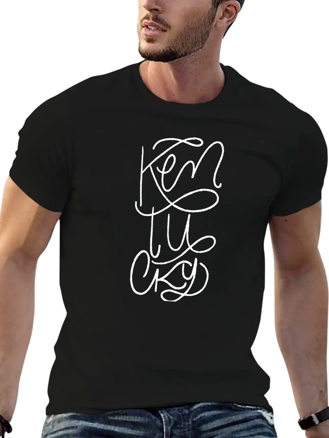 Kentucky Lettering Stylish Everyday T-Shirt – Unisex Basic Cotton Tee