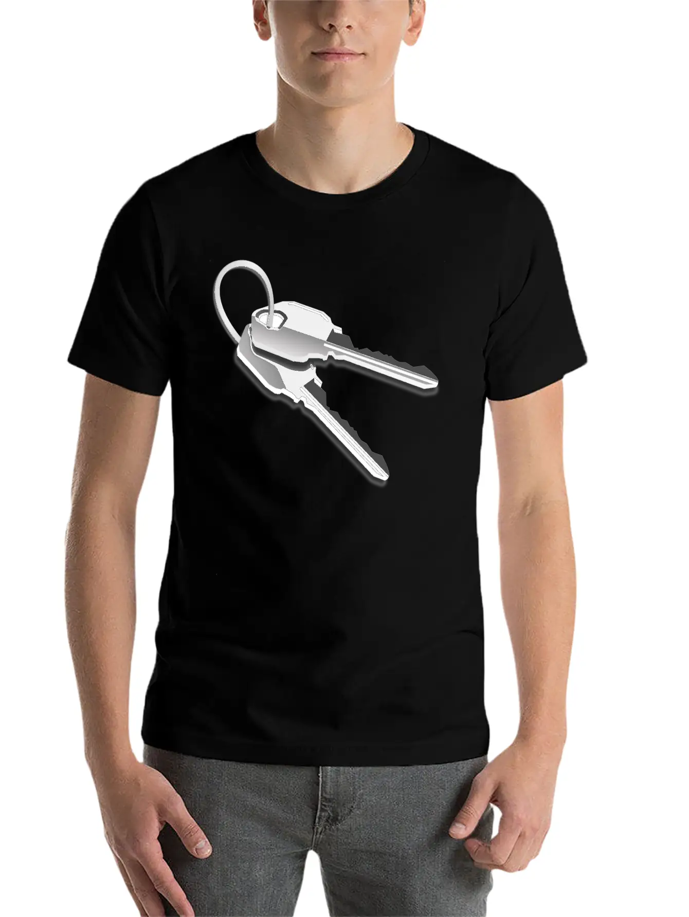 Keys Lightweight Cotton T-Shirt – Daily Comfort Graphic Shirt