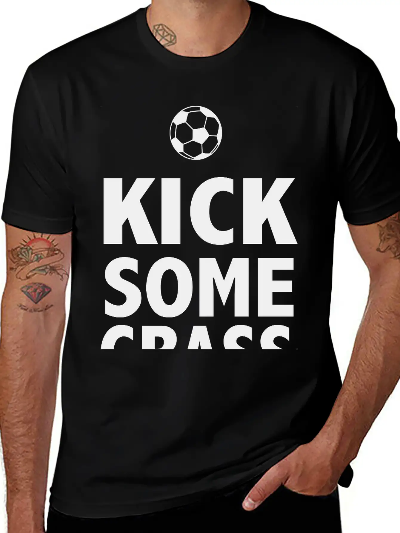 Kick Some Grass Stylish Everyday T-Shirt – Unisex Basic Cotton Tee