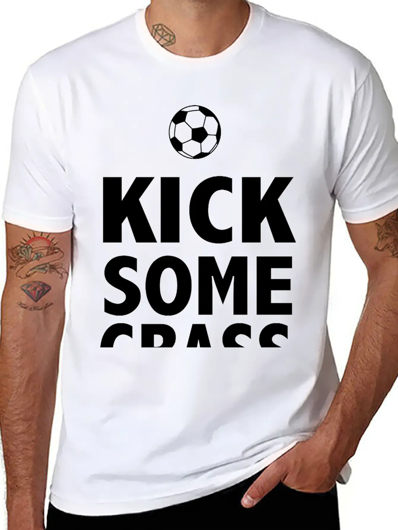 Kick Some Grass Stylish Everyday T-Shirt – Unisex Basic Cotton Tee