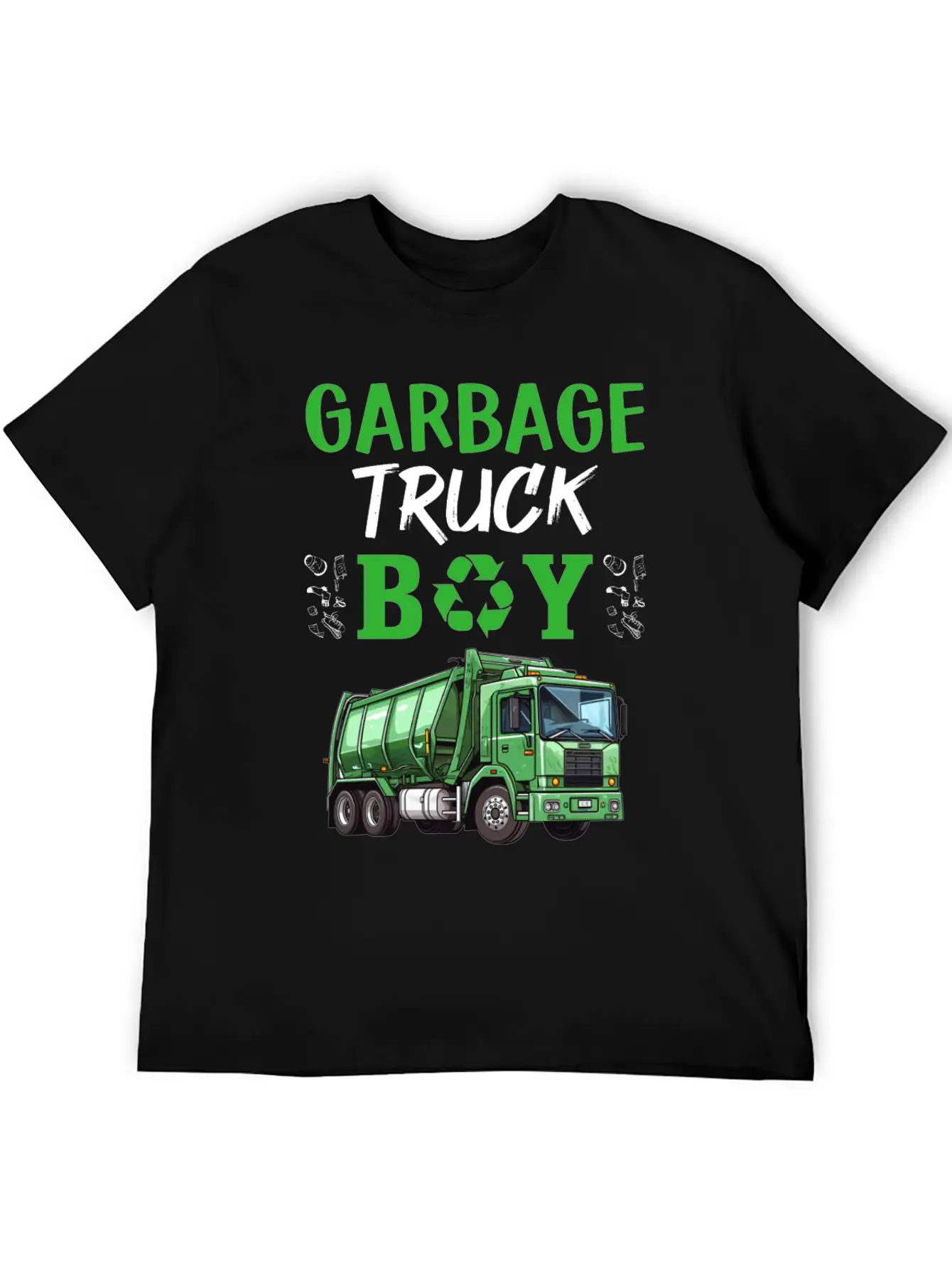 Kids Garbage Truck Boy Stylish Everyday T-Shirt – Unisex Basic Cotton Tee