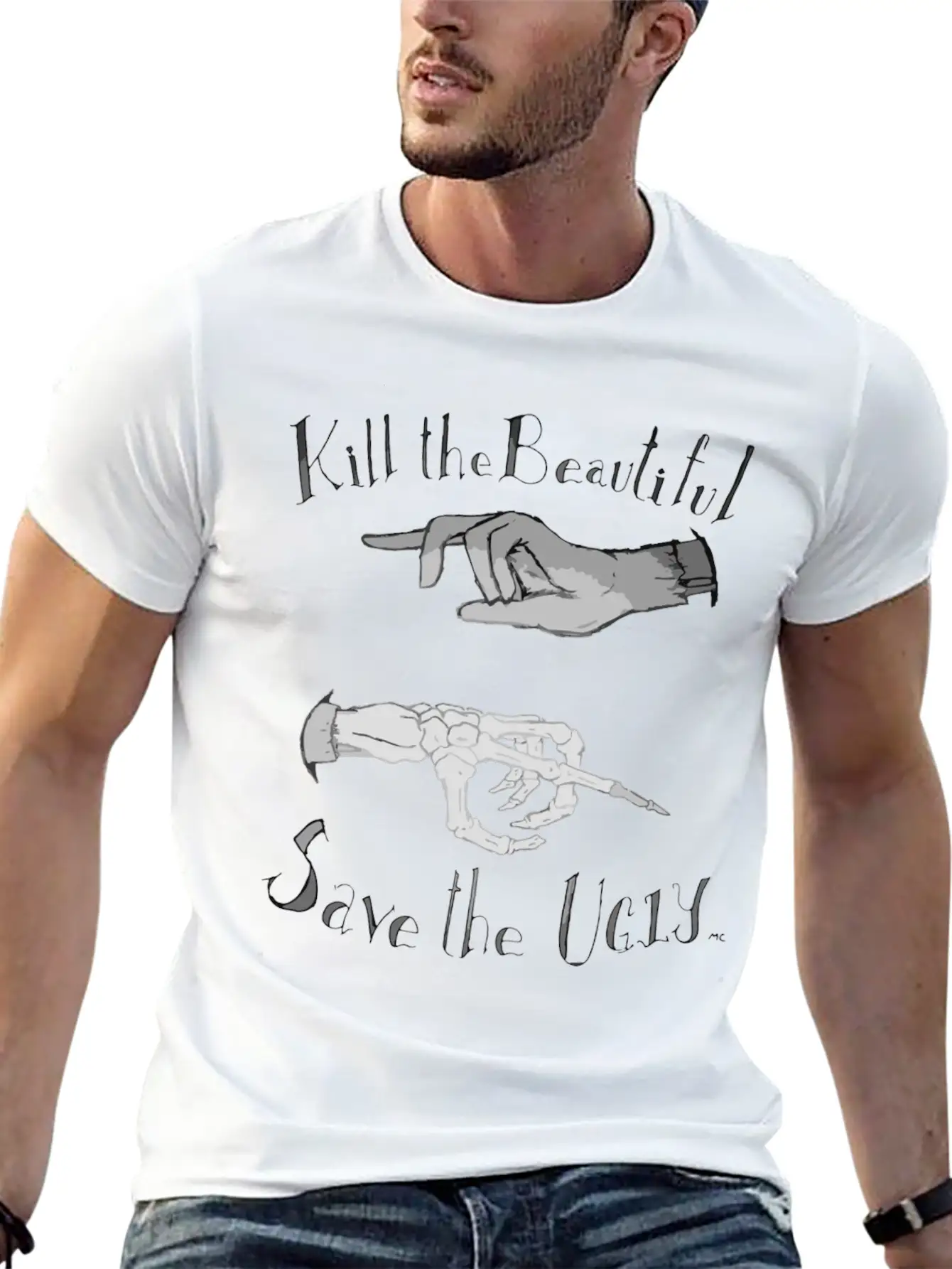 Kill The Beautiful Save The Ugly Unisex Casual T-Shirt – Clean Design For Daily Comfort