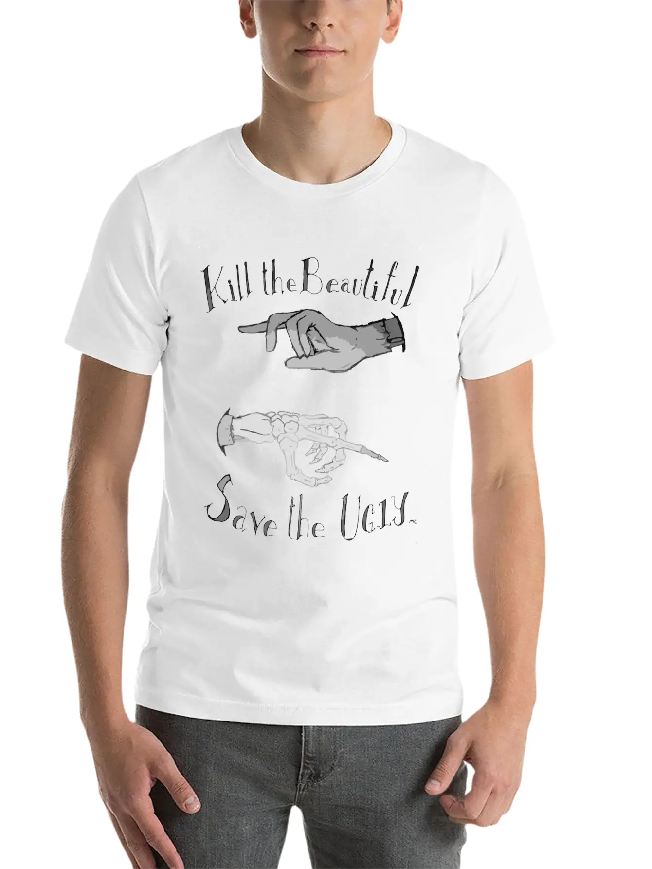Kill The Beautiful Save The Ugly Unisex Casual T-Shirt – Clean Design For Daily Comfort