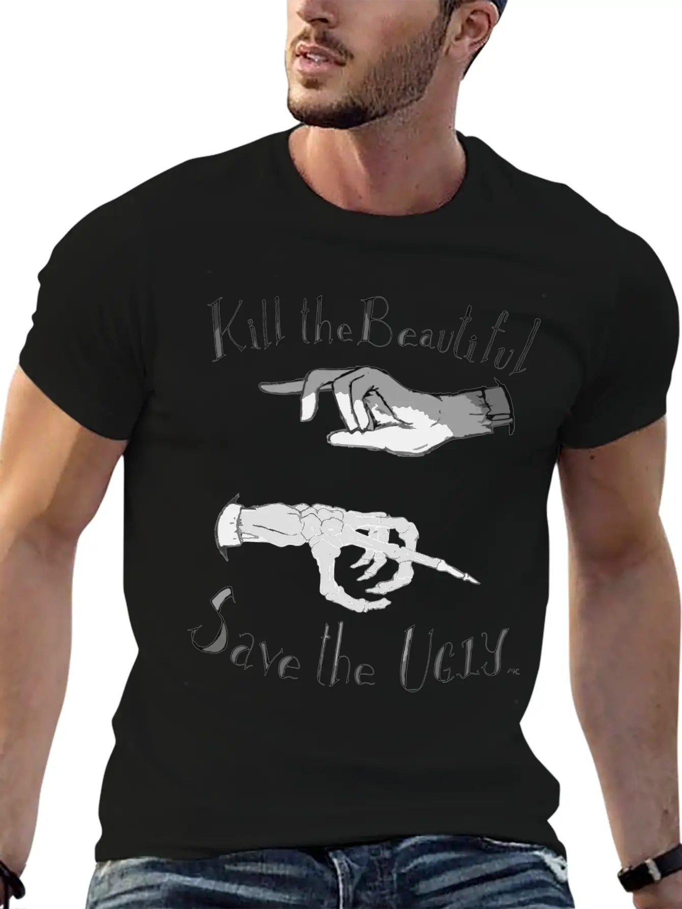 Kill The Beautiful Save The Ugly Unisex Casual T-Shirt – Clean Design For Daily Comfort